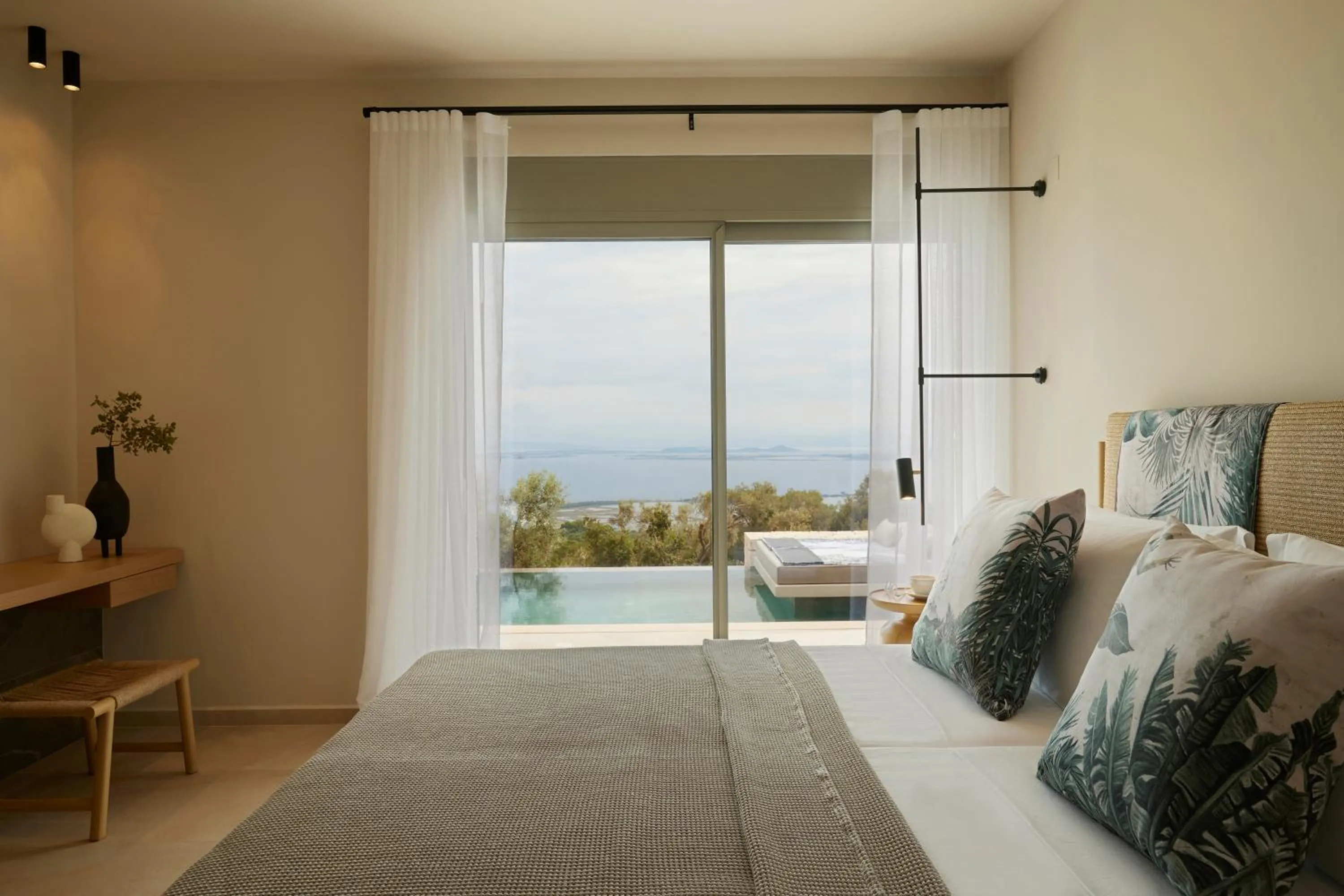 Bed in Epiphany Villas Lefkada