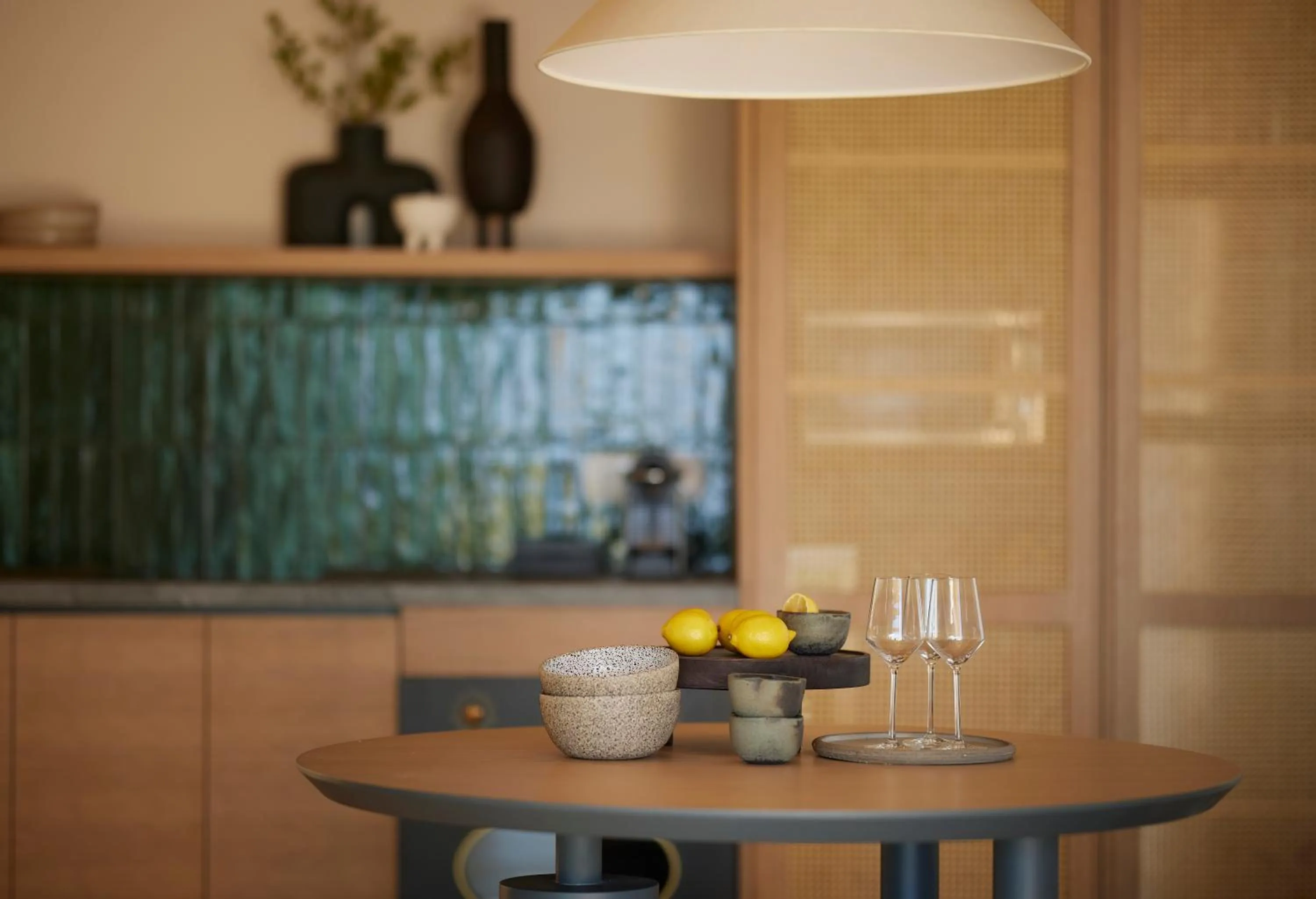 Kitchen or kitchenette in Epiphany Villas Lefkada