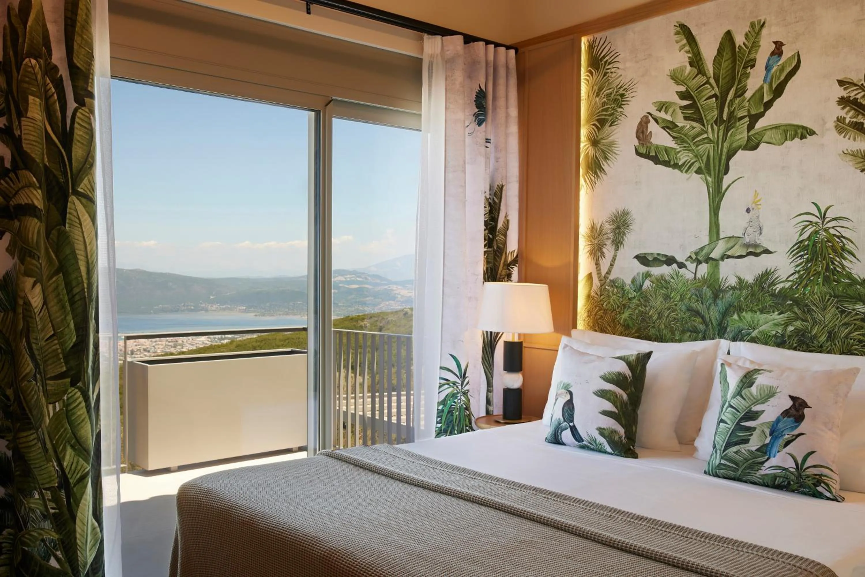 Bed in Epiphany Villas Lefkada