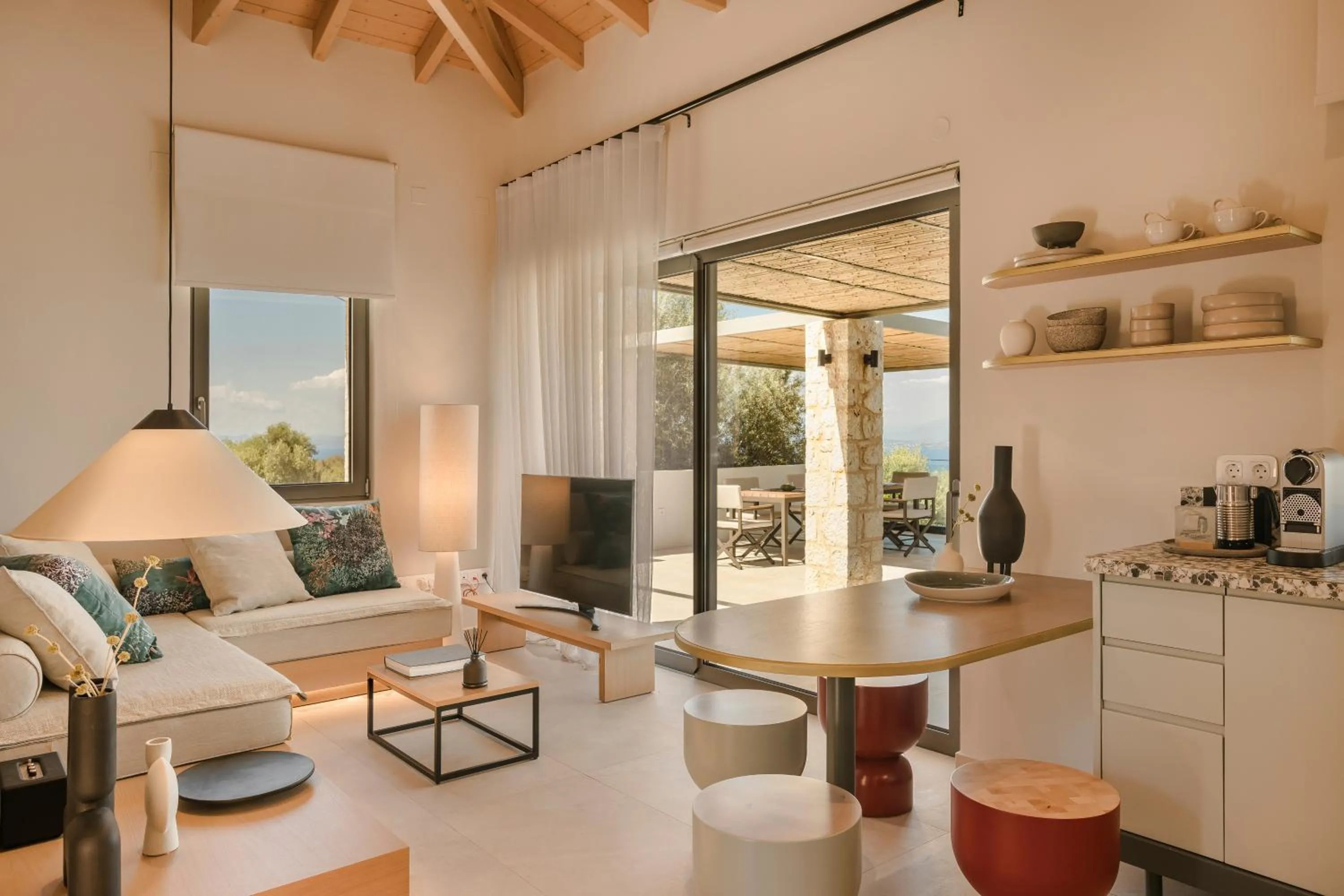 TV and multimedia in Epiphany Villas Lefkada