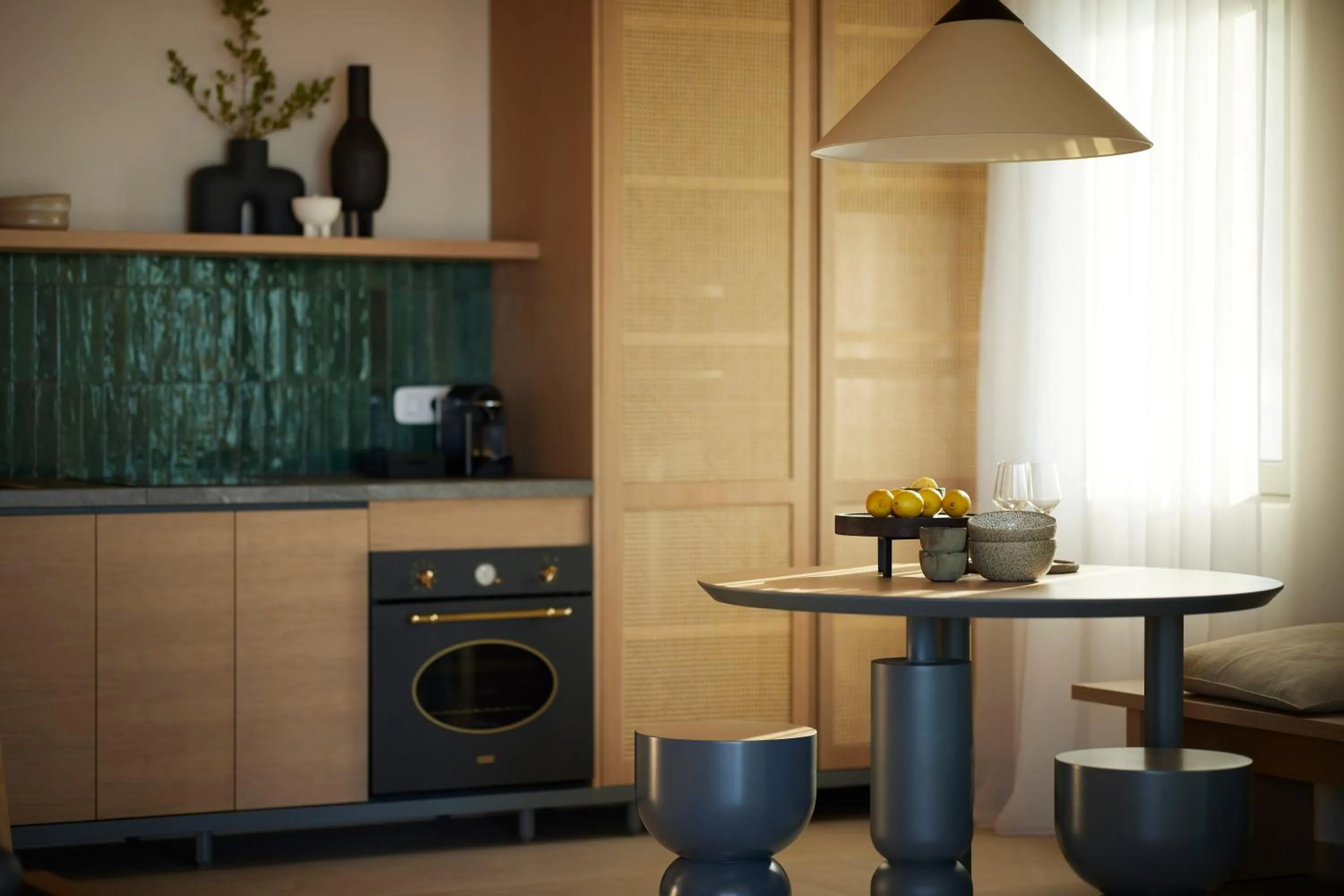 Kitchen or kitchenette in Epiphany Villas Lefkada