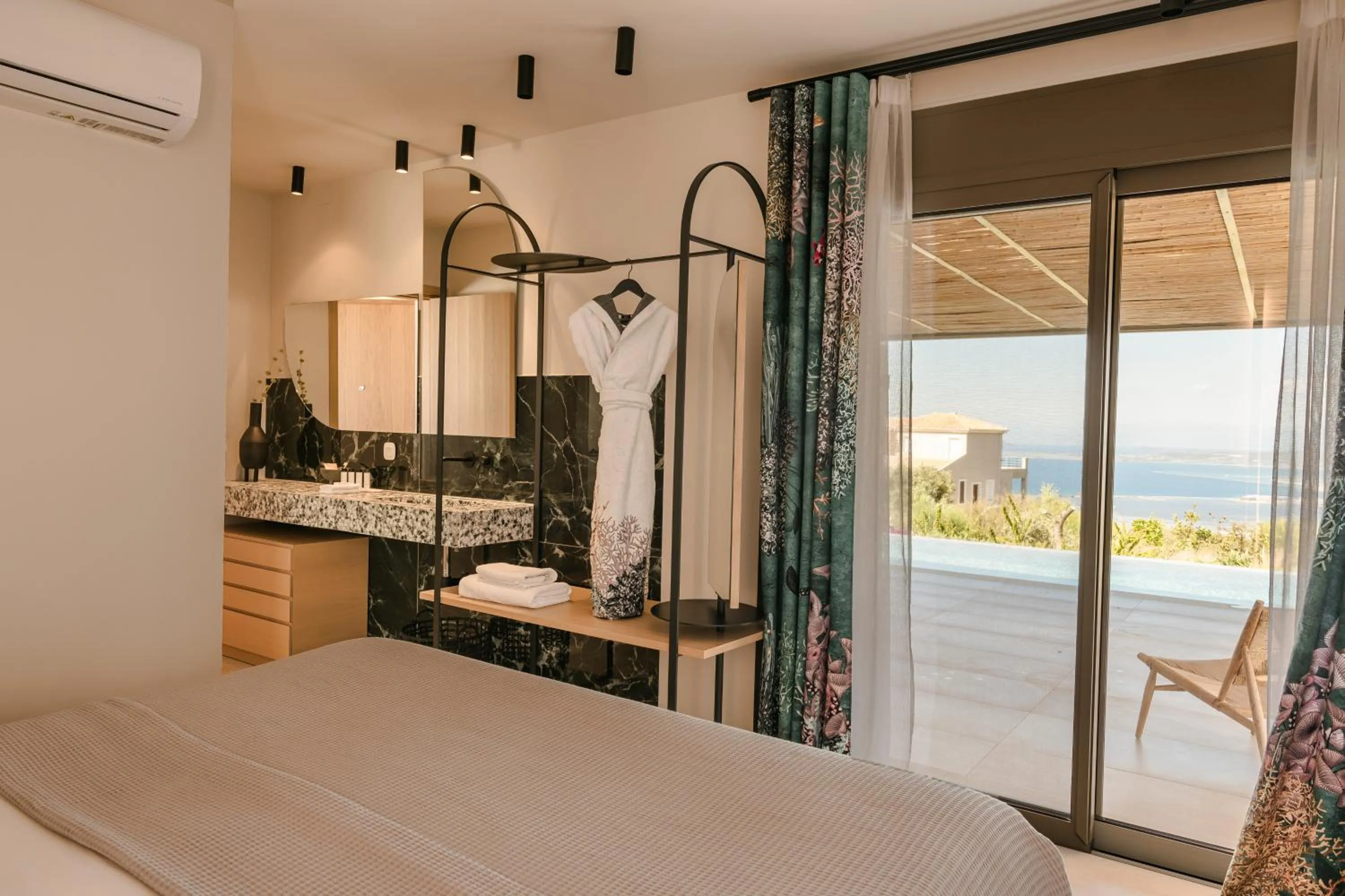 Bed in Epiphany Villas Lefkada