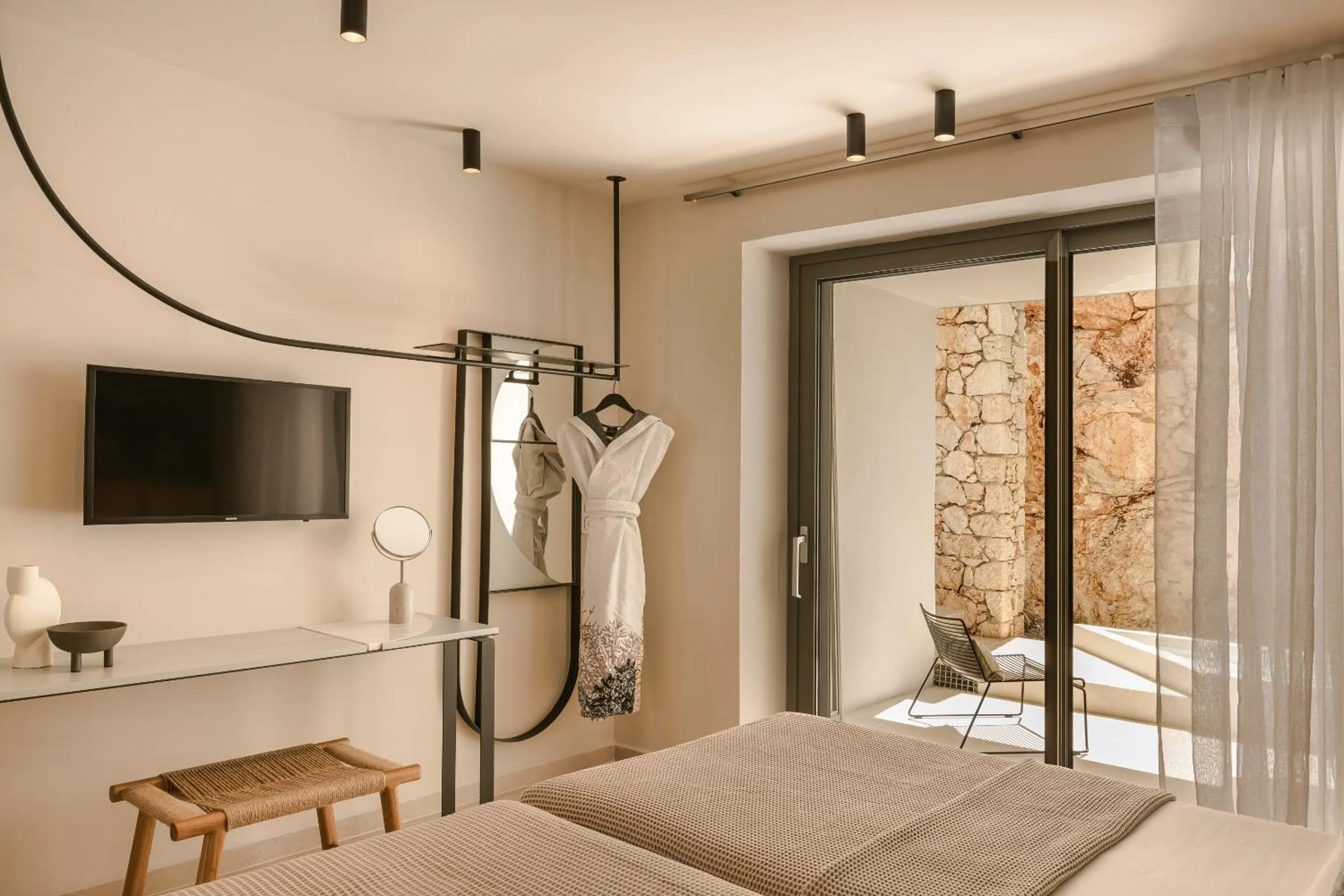 Bed in Epiphany Villas Lefkada