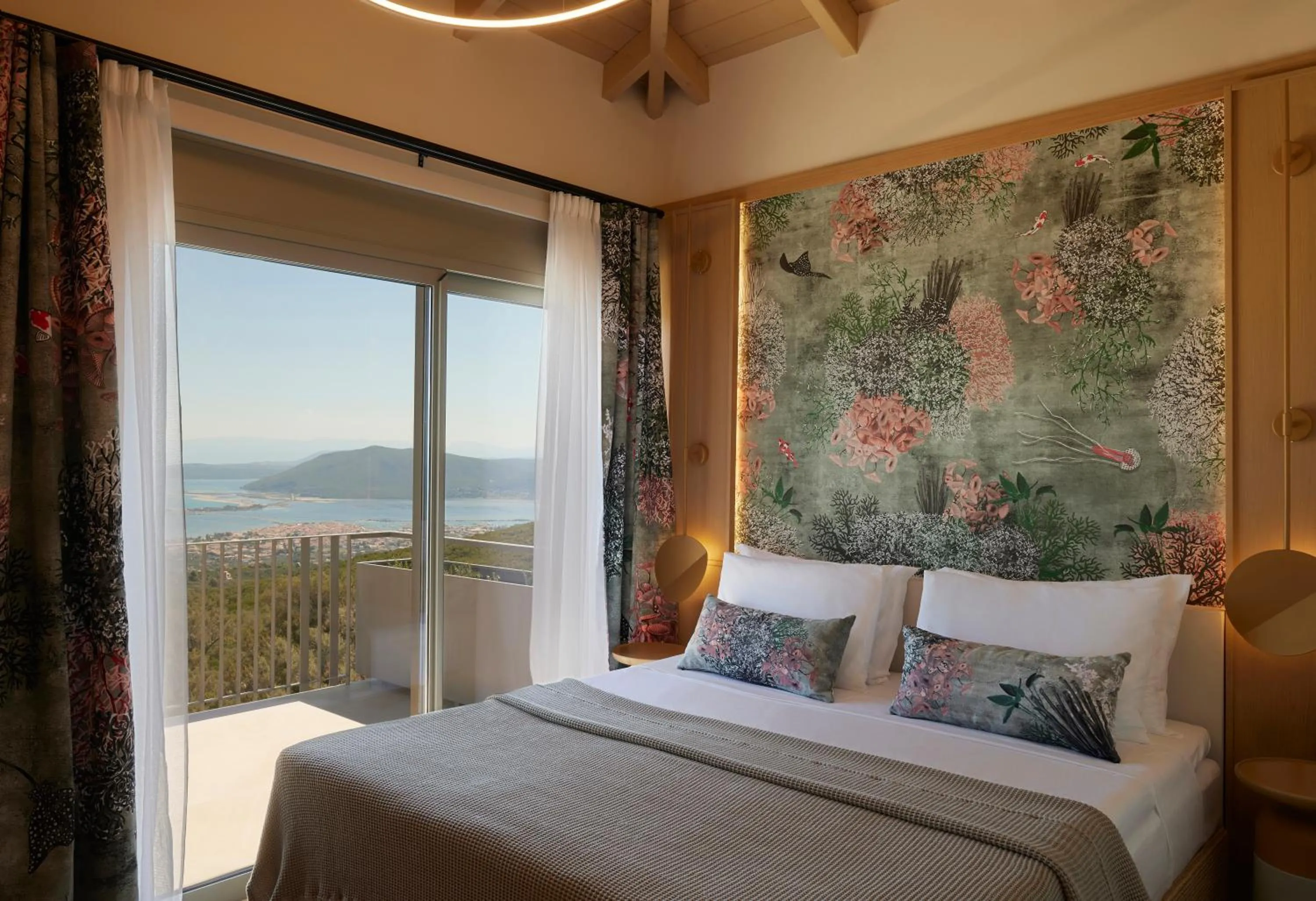 Bed in Epiphany Villas Lefkada