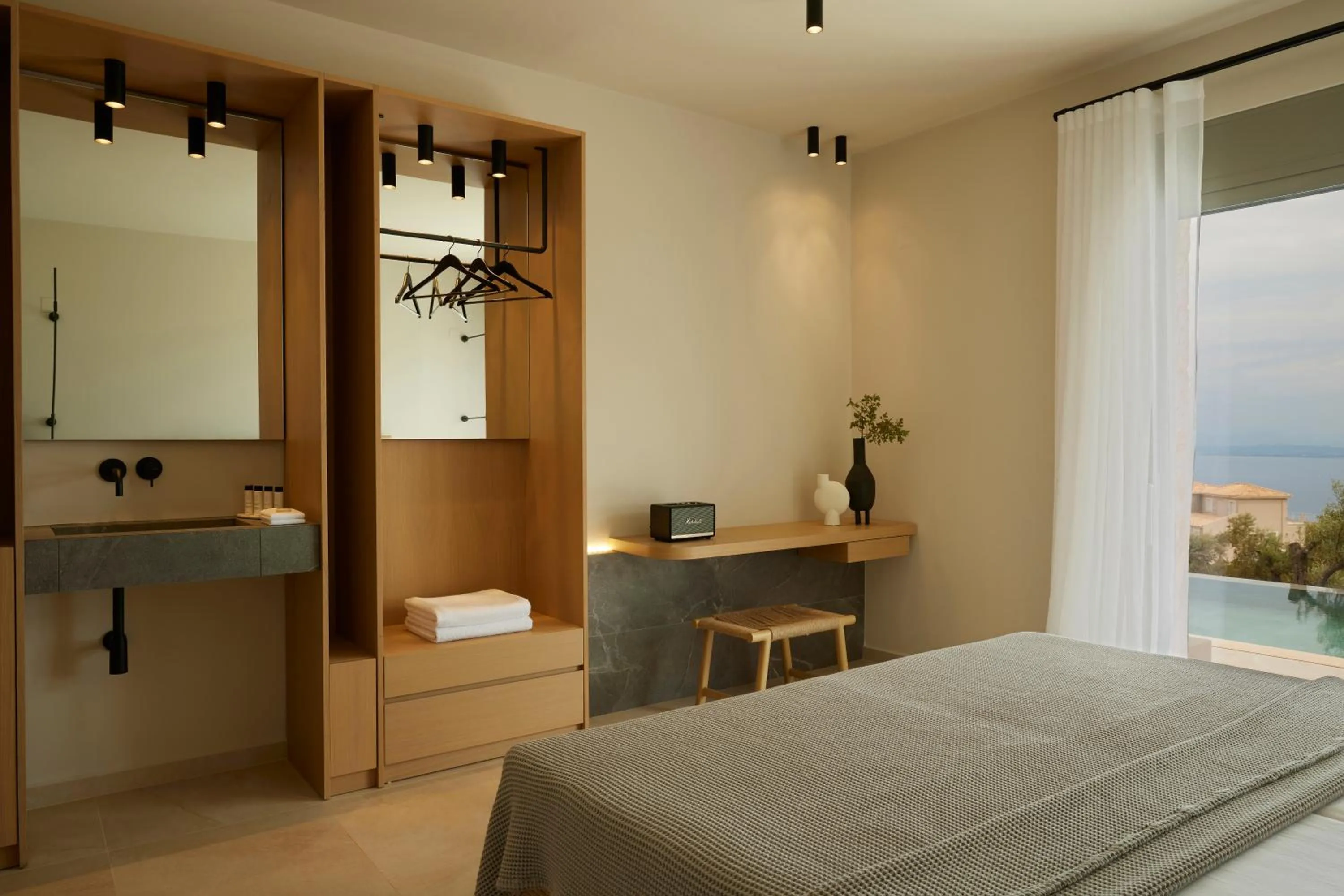 Bed in Epiphany Villas Lefkada