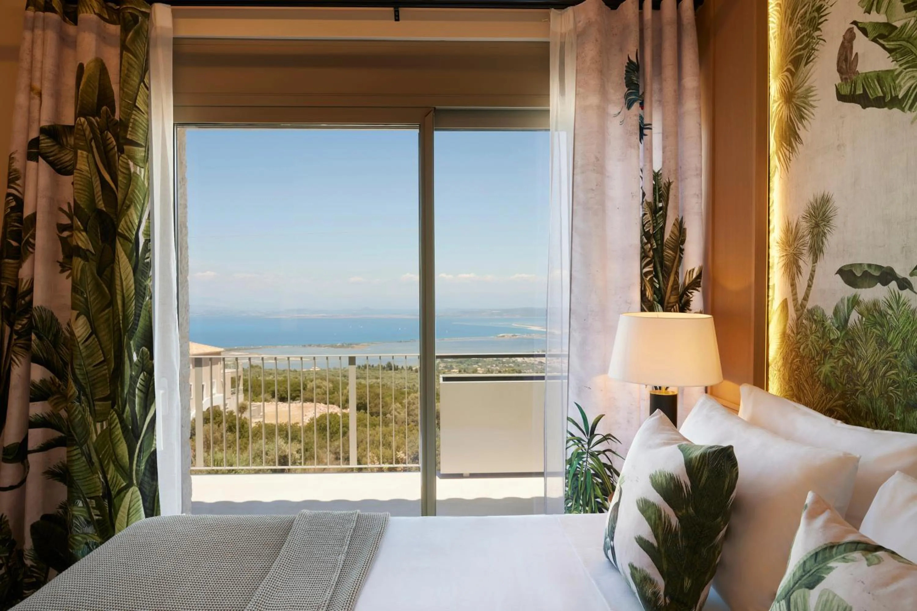 Bed in Epiphany Villas Lefkada