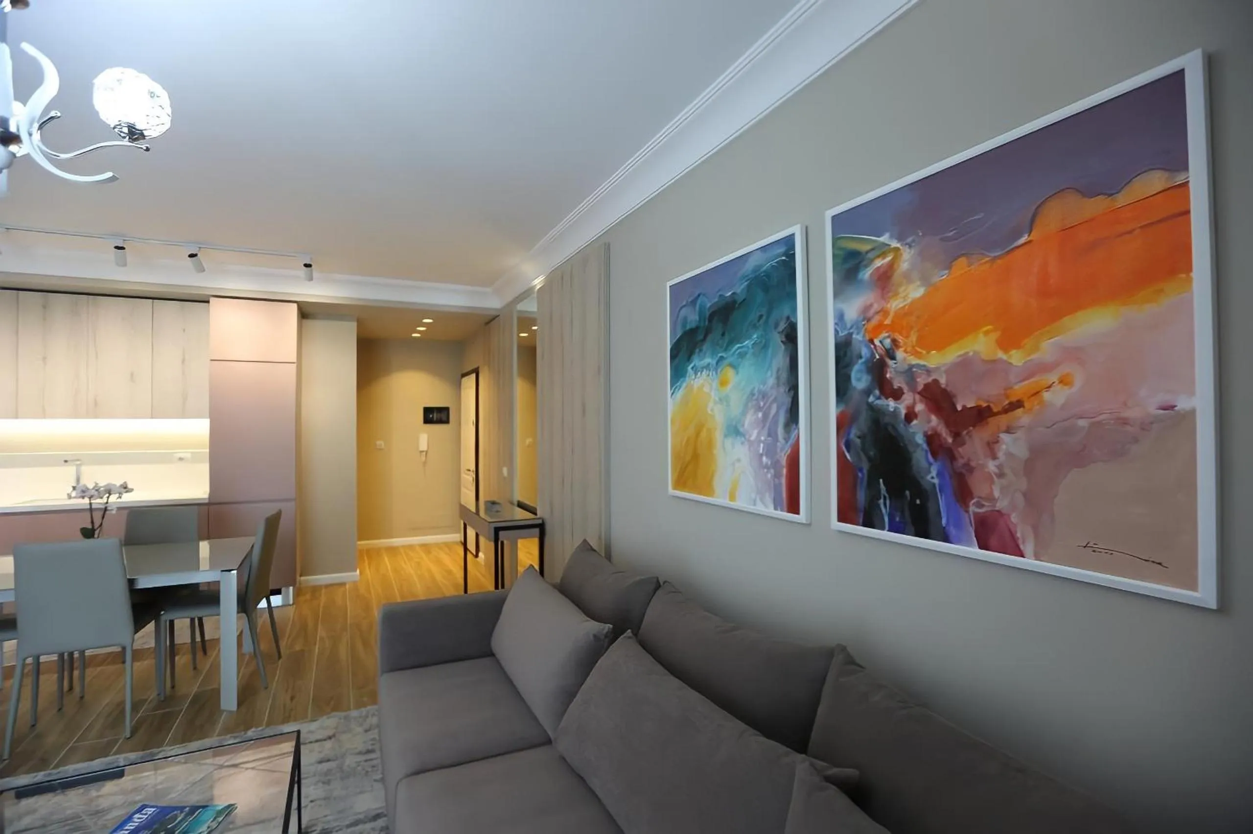 Living room in Blissful Apartments