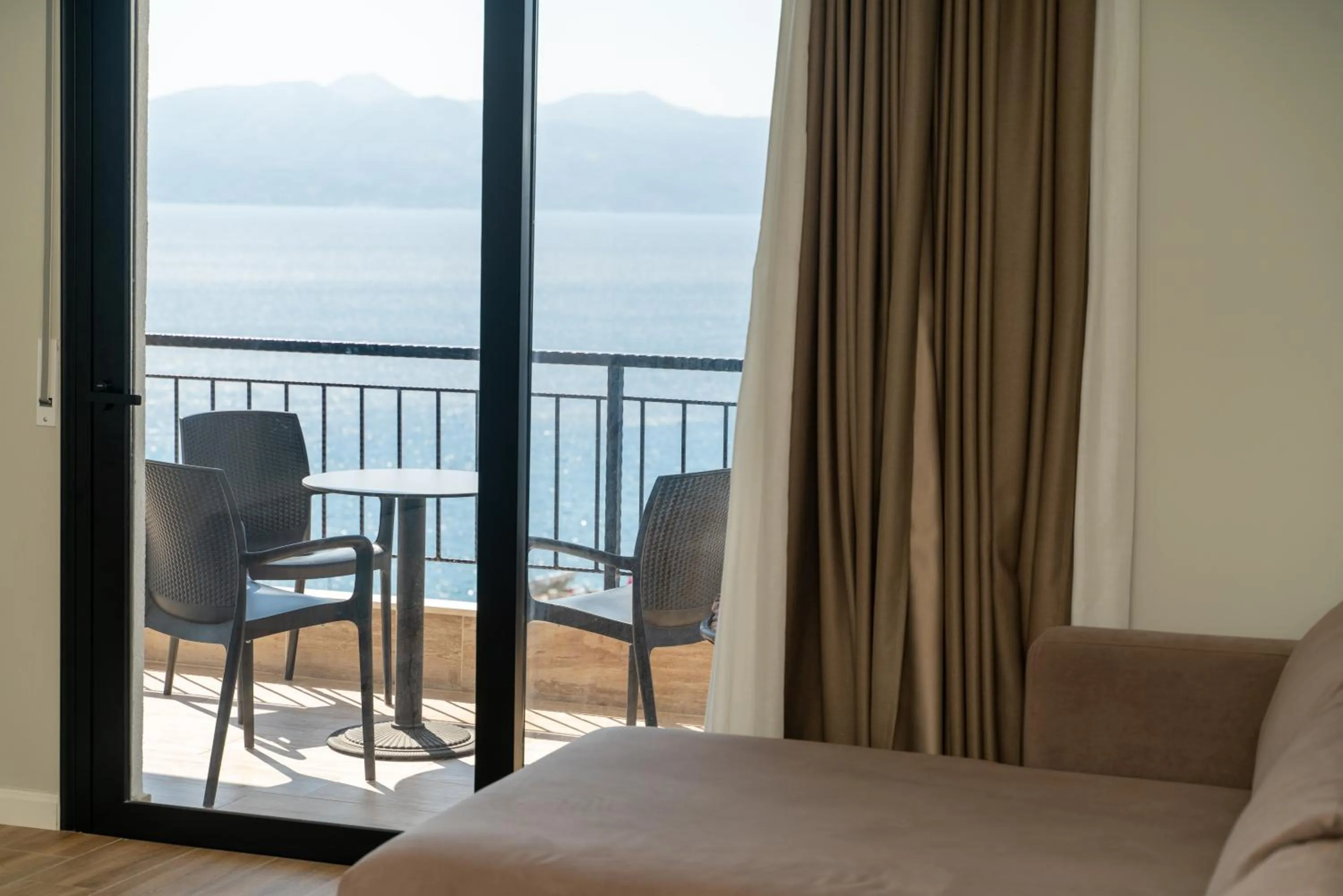 Bed in Blissful Apartments