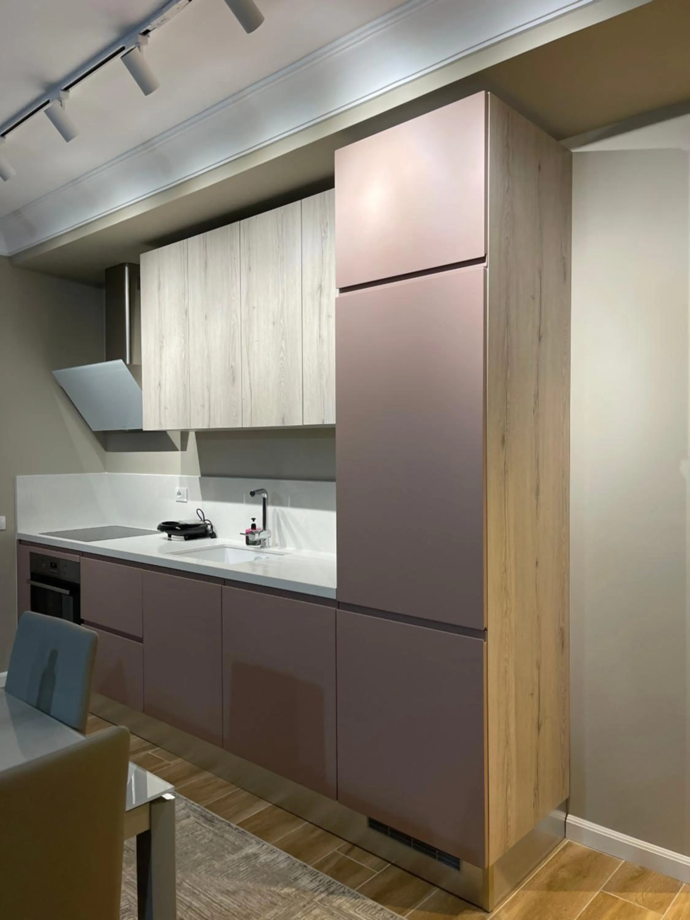 kitchen in Blissful Apartments