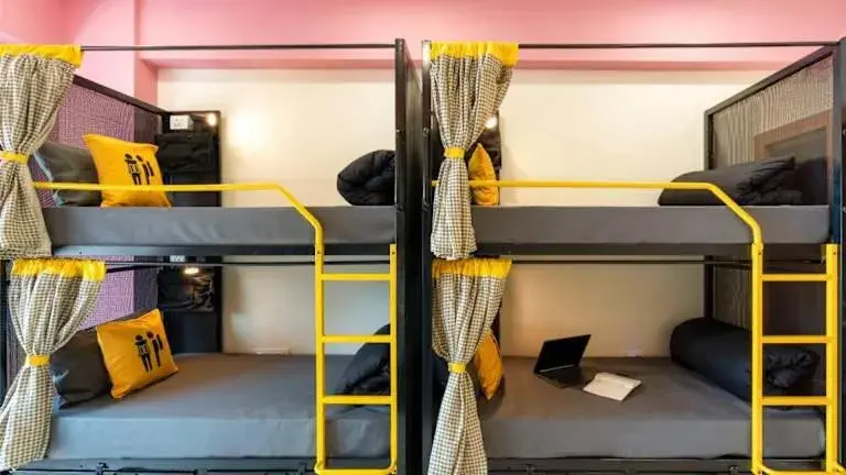 Bed in Sangam Hotel Bed in Sangam Hotel