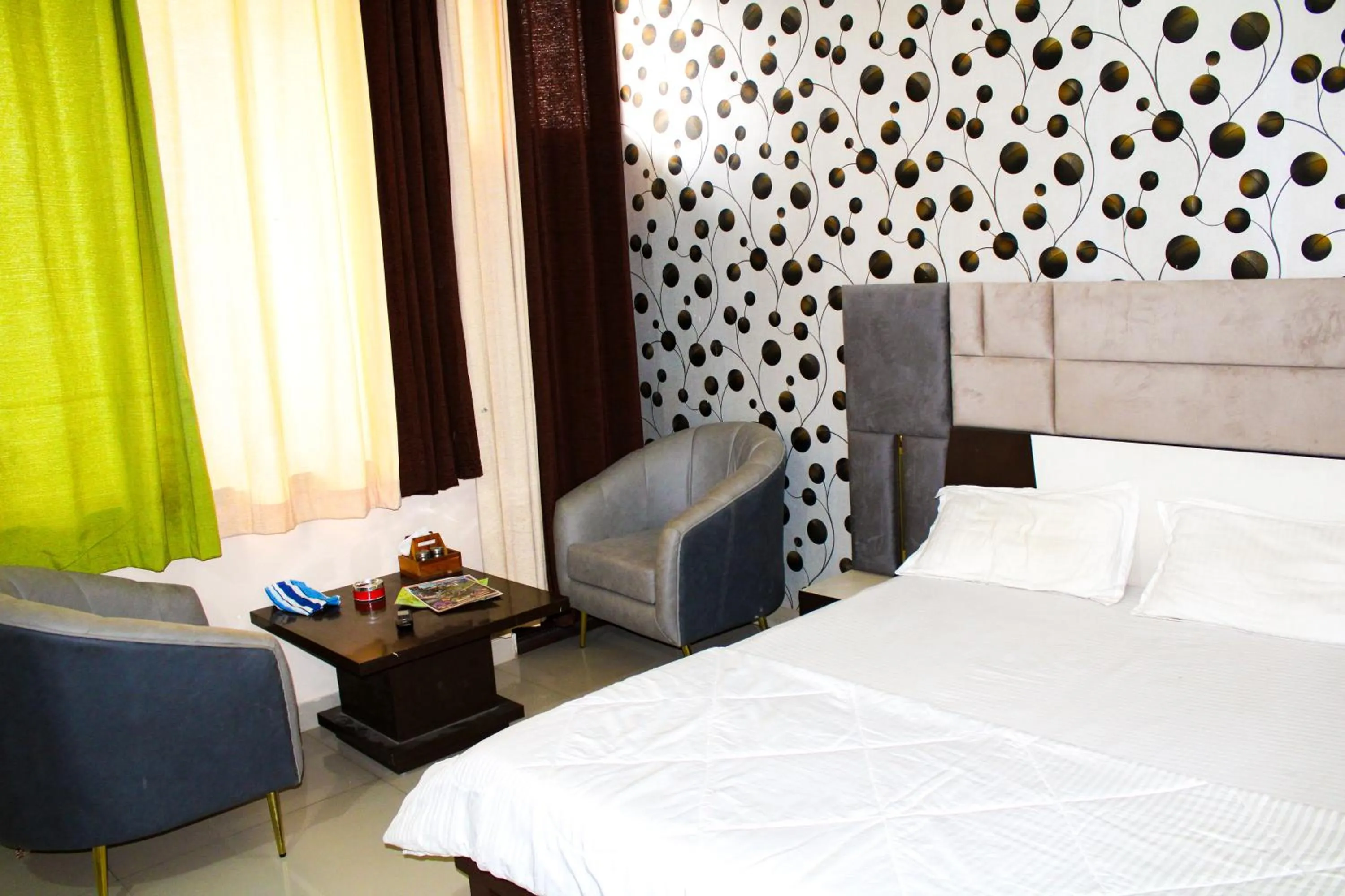 Bed in Sangam Hotel