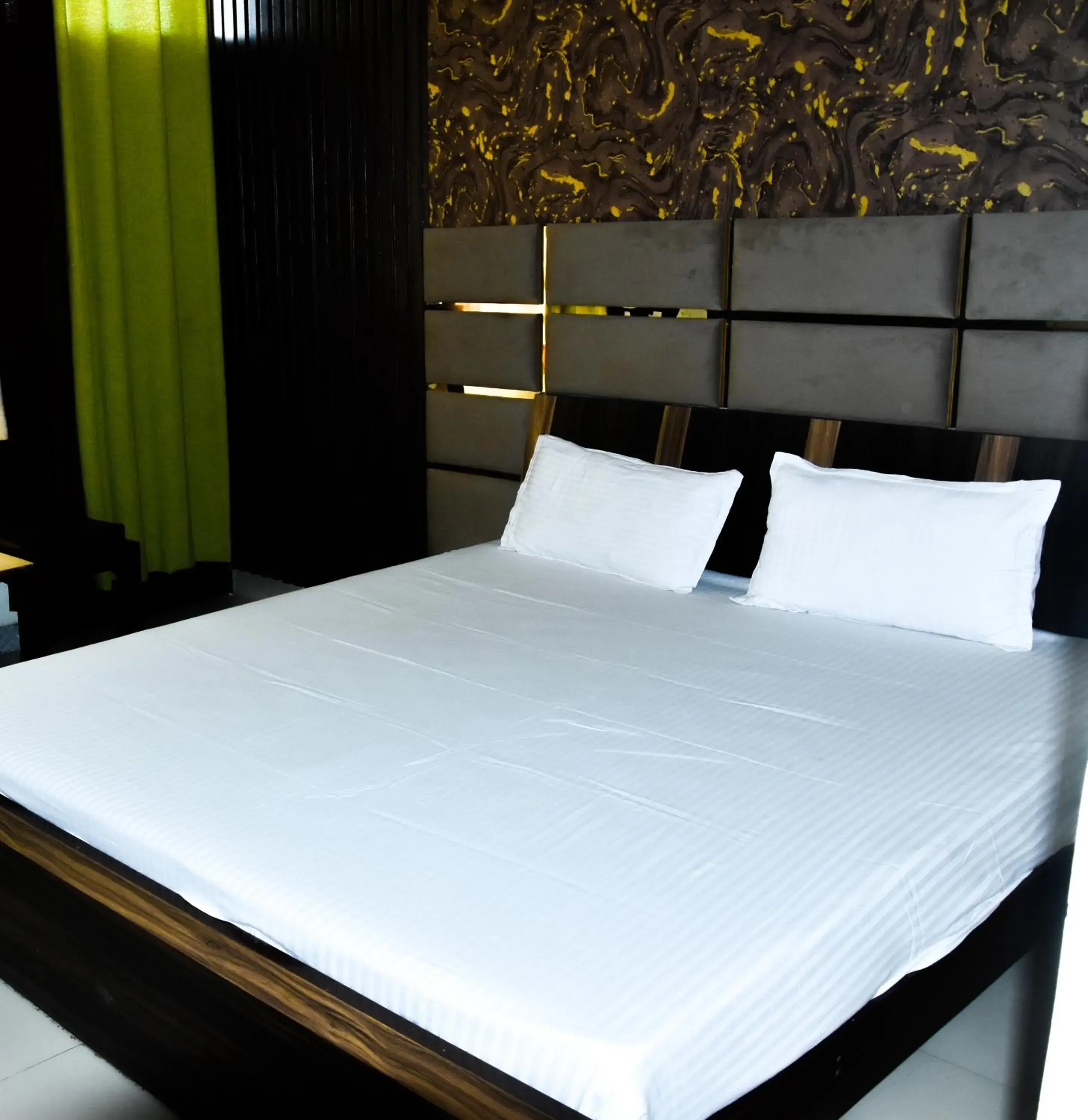 View (from property/room), Bed in Sangam Hotel View (from property/room), Bed in Sangam Hotel