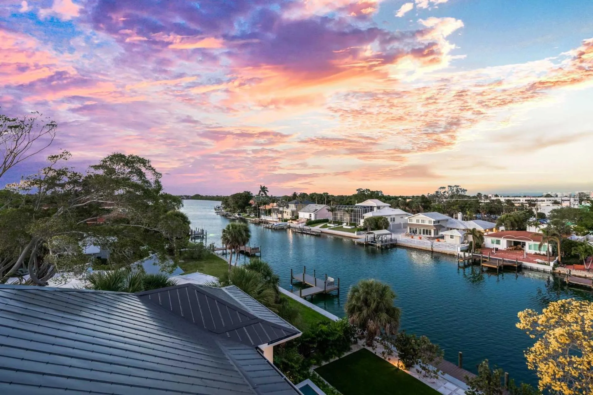 Sunset in The Ringling Estate