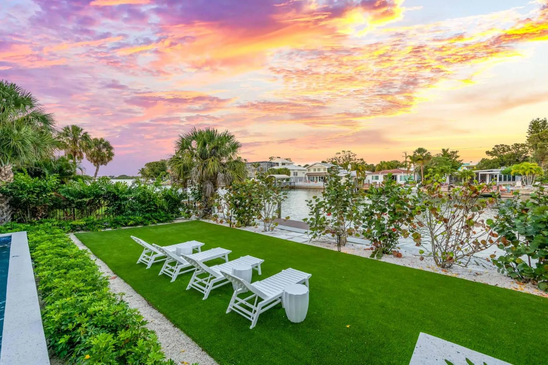 Sunset in The Ringling Estate