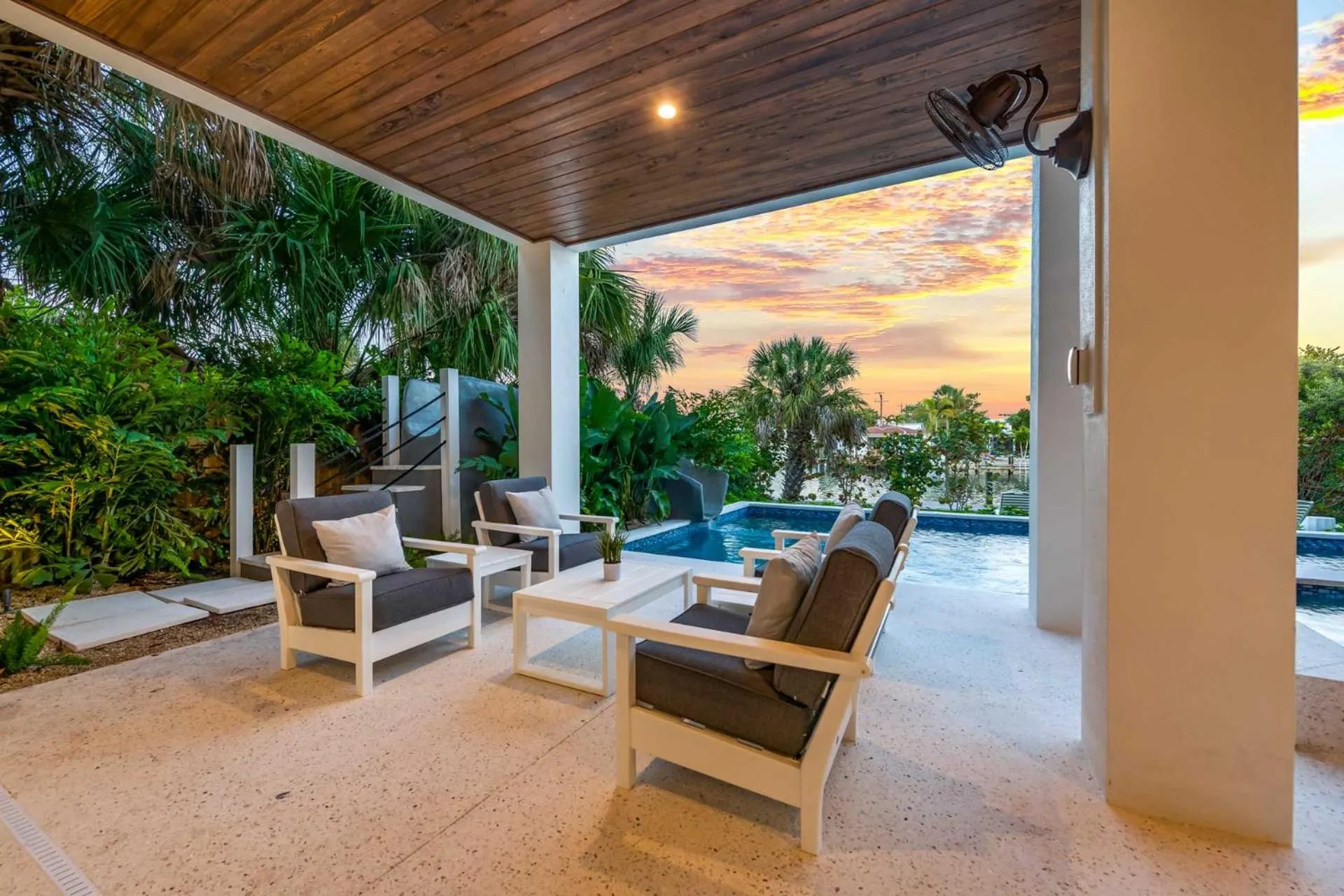 Sunset in The Ringling Estate