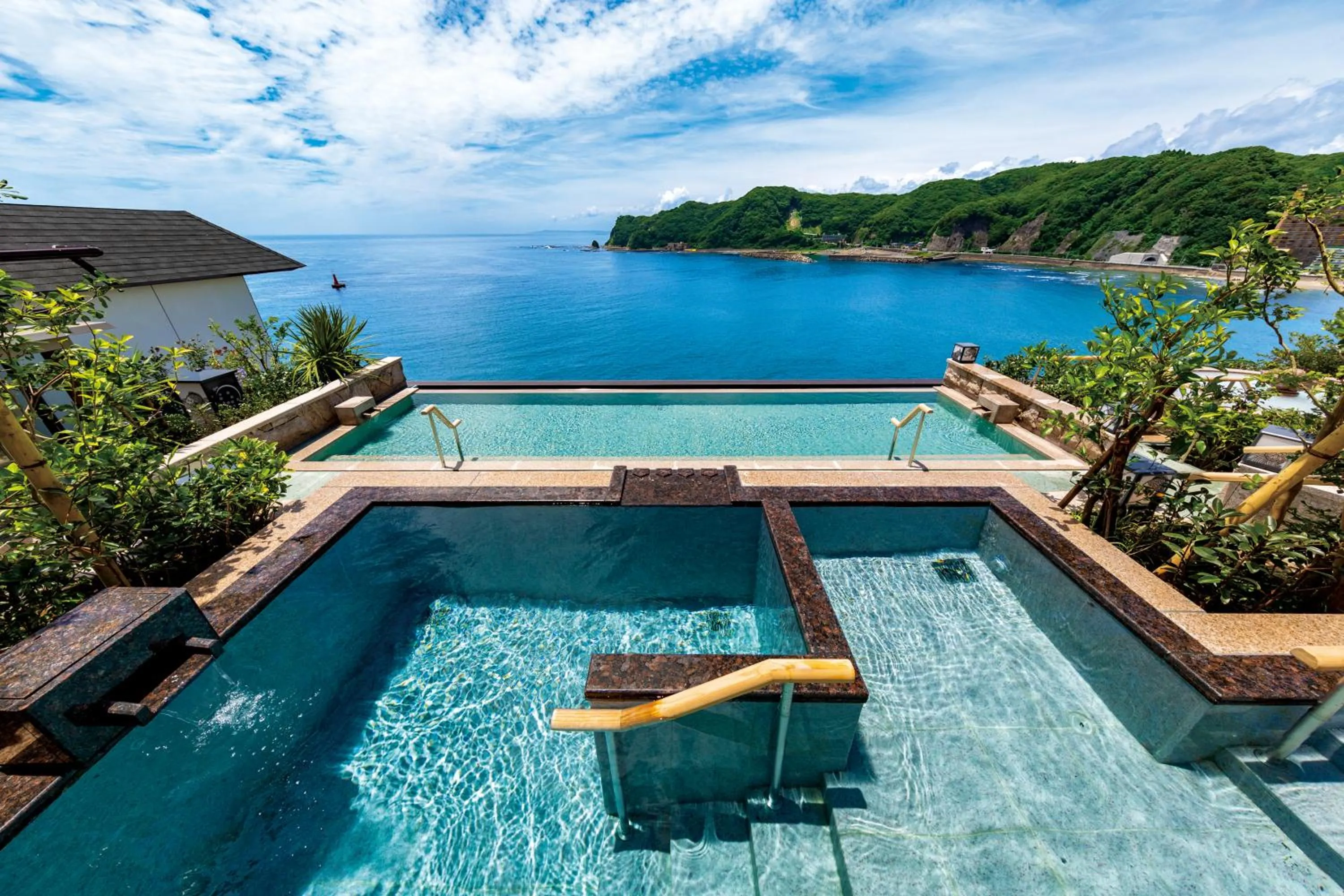 Pool view in Mikazuki Sea-Park Hotel Awa Kamogawa