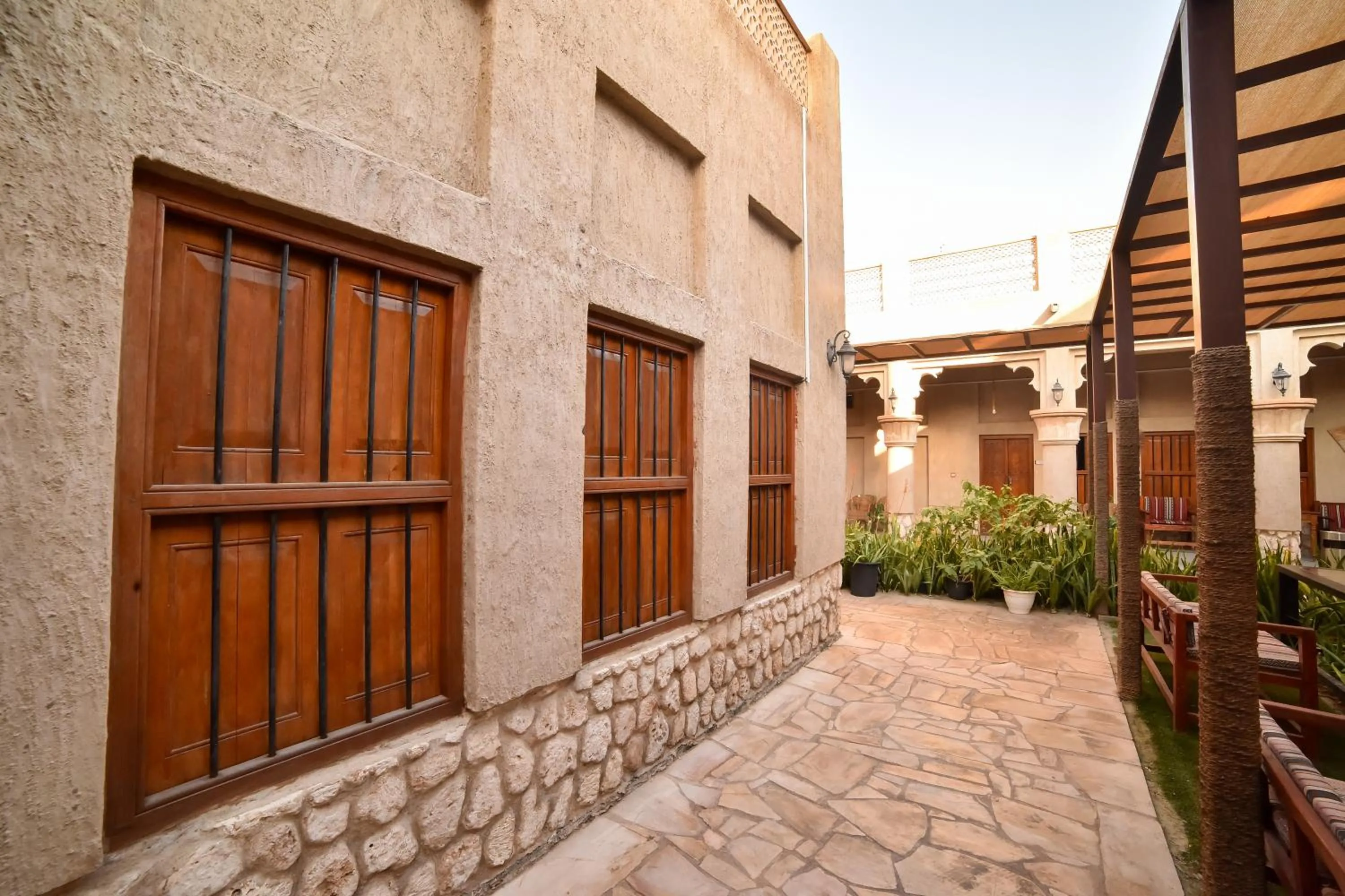 Inner courtyard view in Heritage Home Guest House