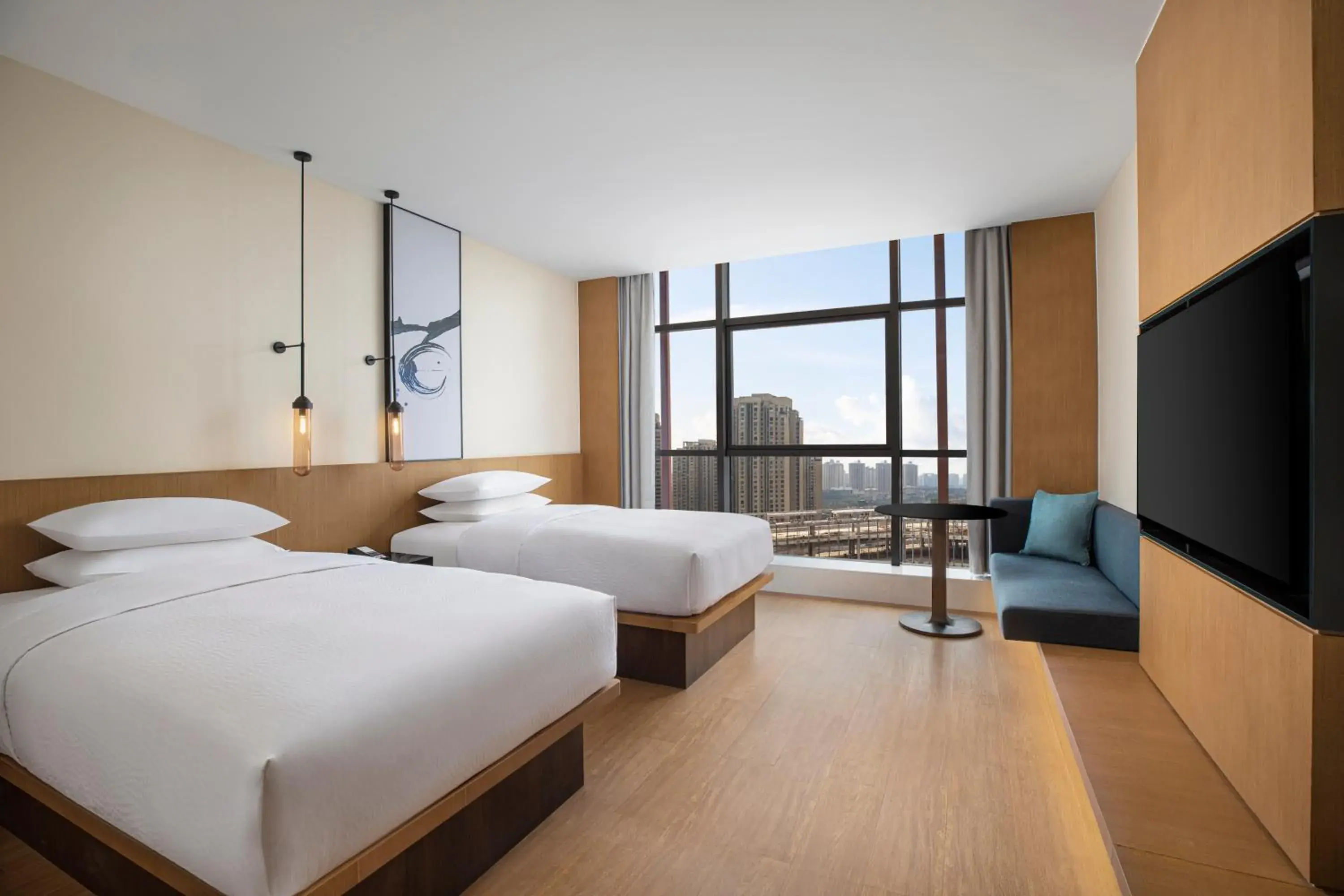 Premium Double Room with Two Double Beds in Fairfield by Marriott Chongqing Yongchuan Premium Double Room with Two Double Beds in Fairfield by Marriott Chongqing Yongchuan