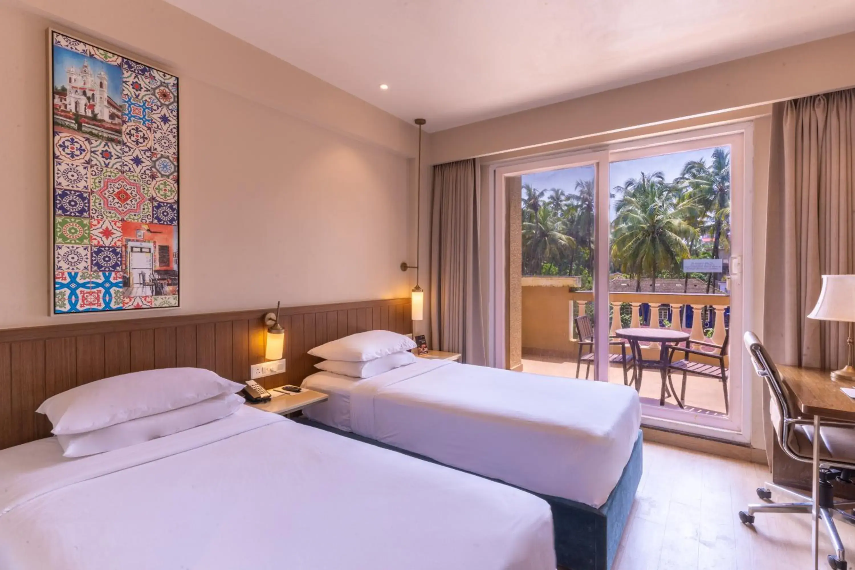 Pool View Twin with Patio - 1+1 Happy Hours on Select Drinks | 11 AM–7 PM in Fairfield by Marriott Goa Calangute Pool View Twin with Patio - 1+1 Happy Hours on Select Drinks | 11 AM–7 PM in Fairfield by Marriott Goa Calangute