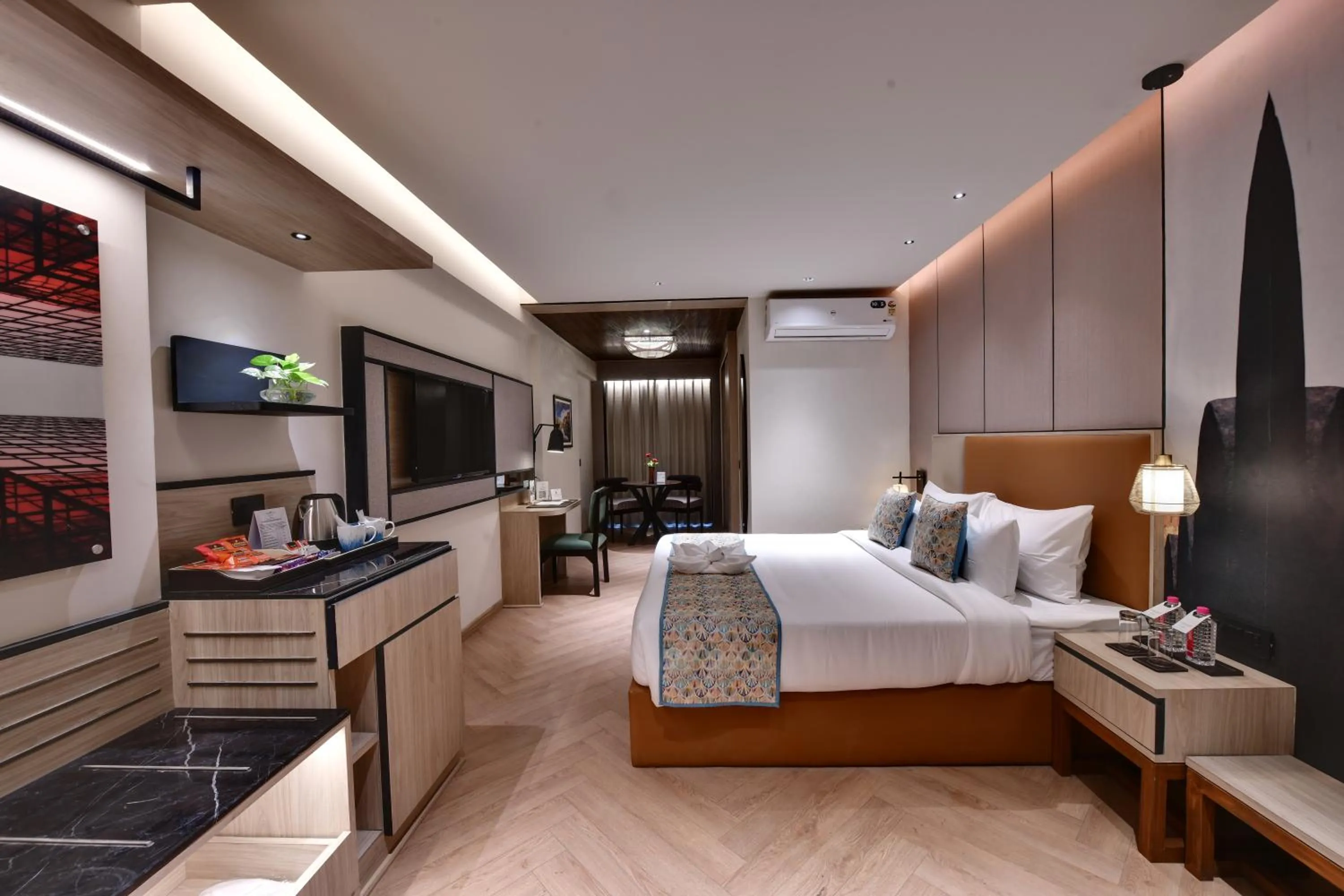 Bed in The Fern Habitat, Jaipur