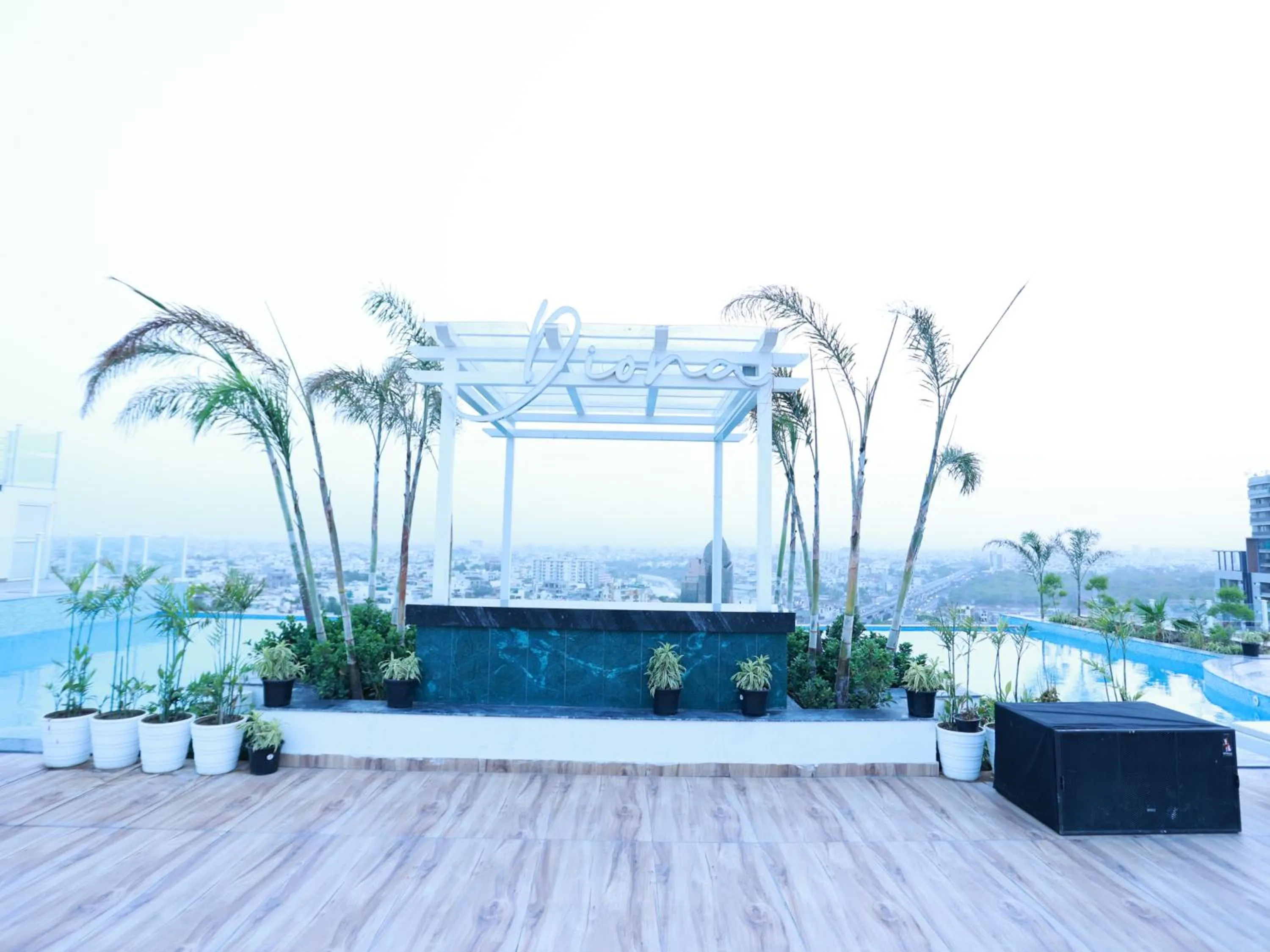Pool view in The Fern Habitat, Jaipur