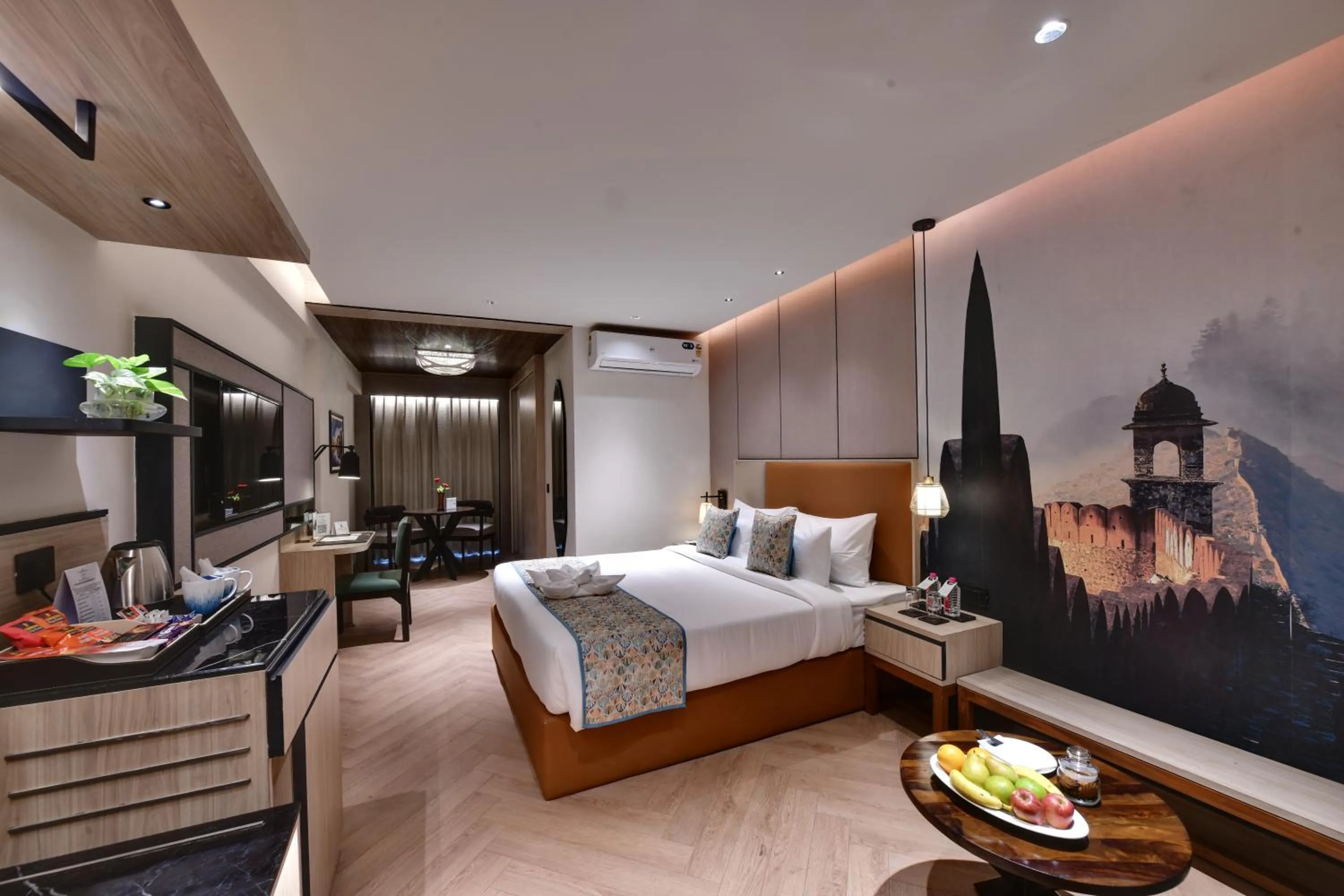 Bed in The Fern Habitat, Jaipur