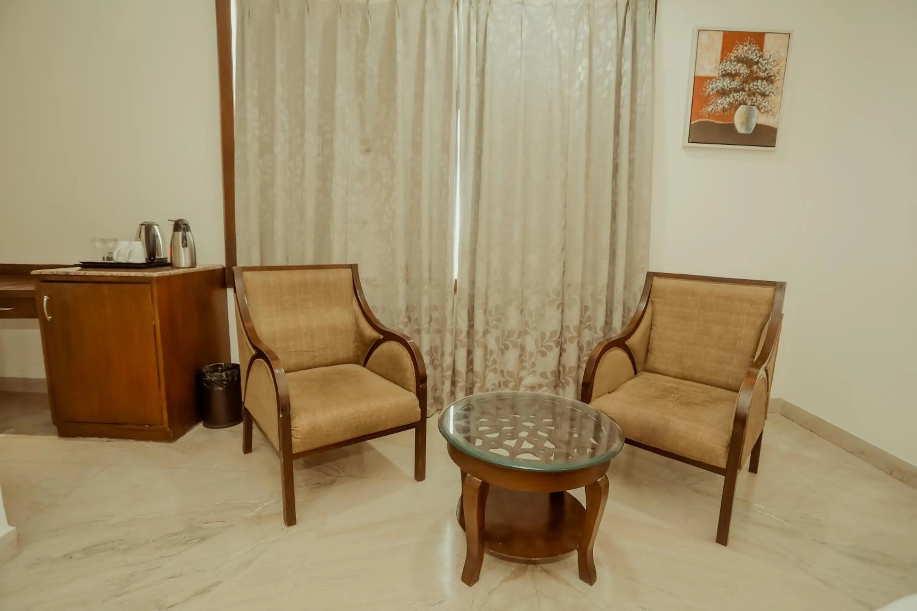 Seating area in Hotel Yois