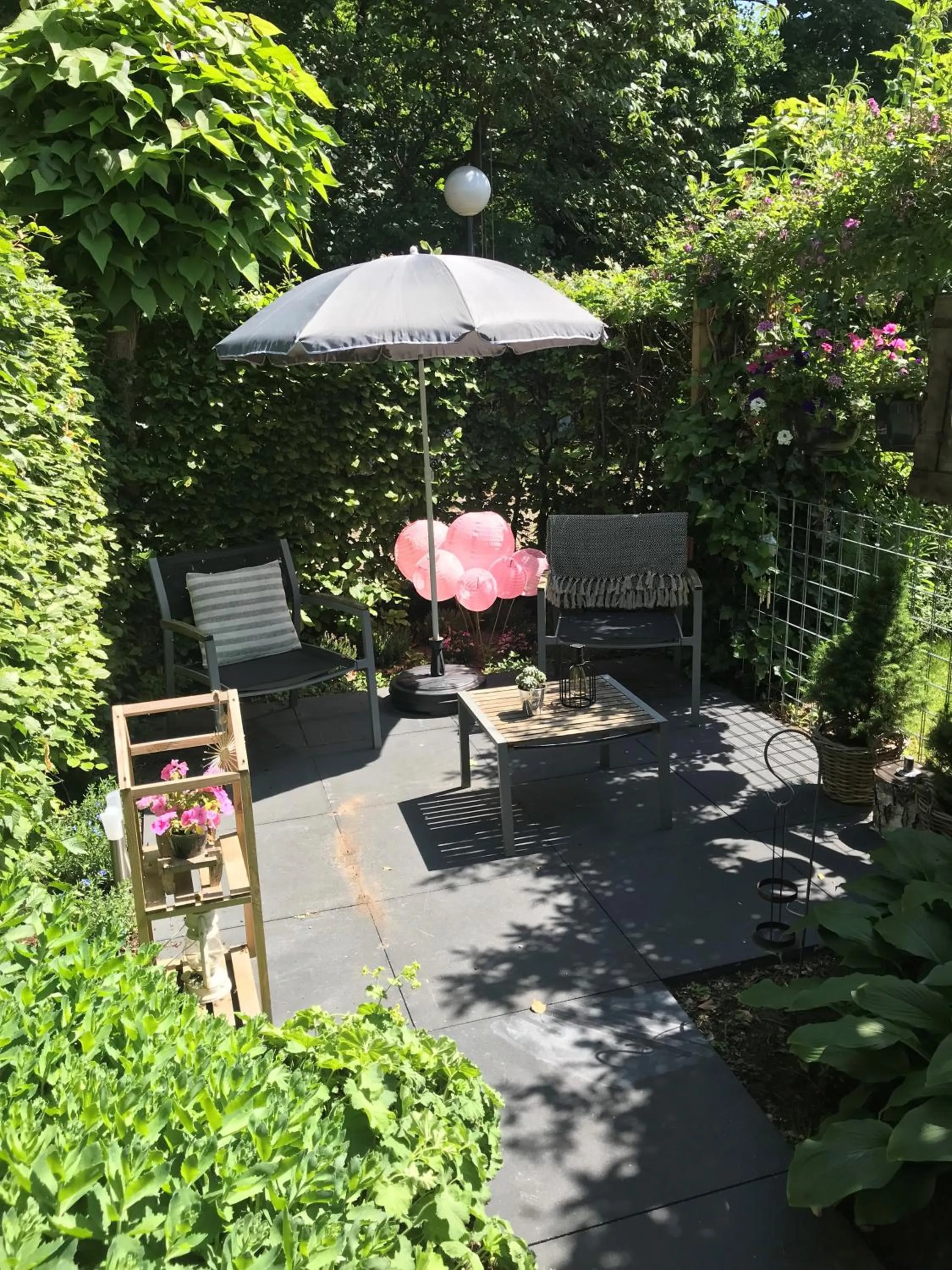 Patio in Pakhuis Bed and Breakfast Unique