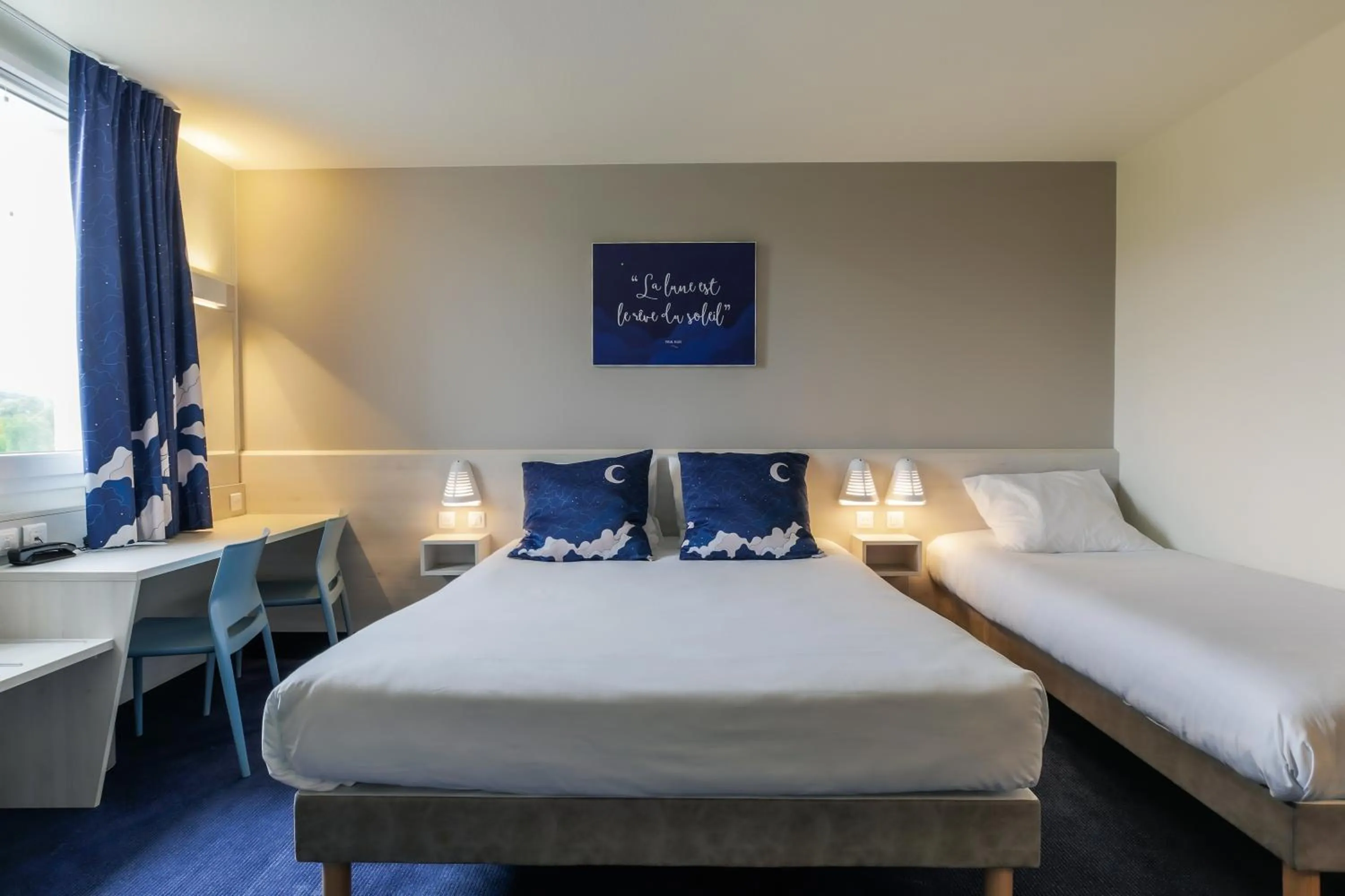 Bedroom, Bed in ACE Hôtel Thionville - Porte du Luxembourg