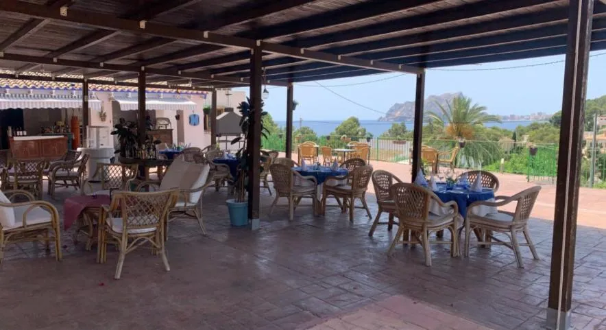 Patio in Hotel Restaurant Baladrar