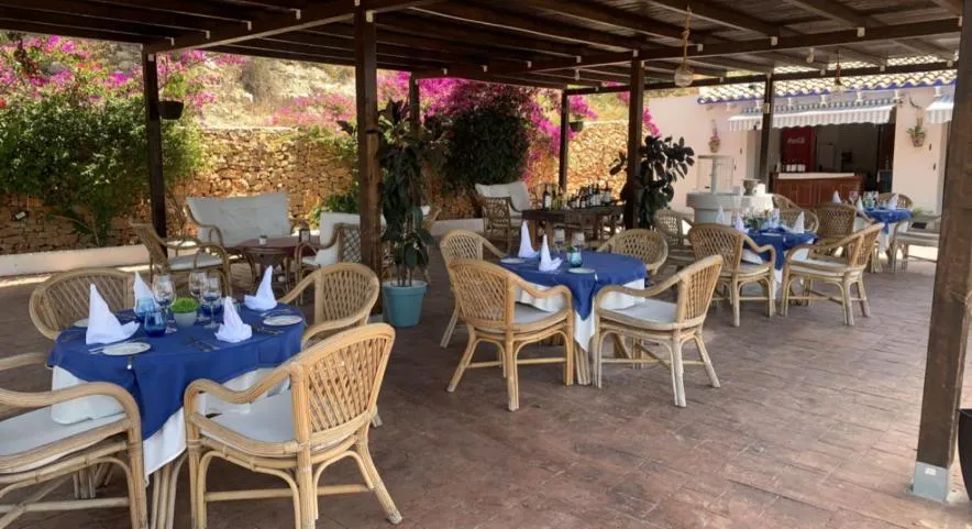 Patio in Hotel Restaurant Baladrar