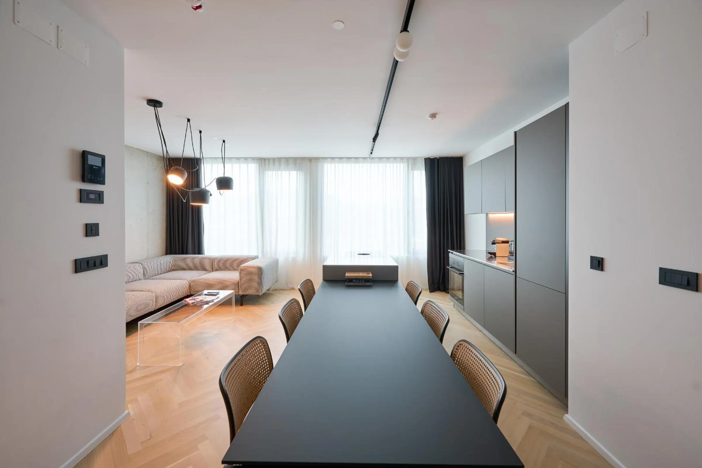 Living room, Bed in NEU RESIDENCES smart stay