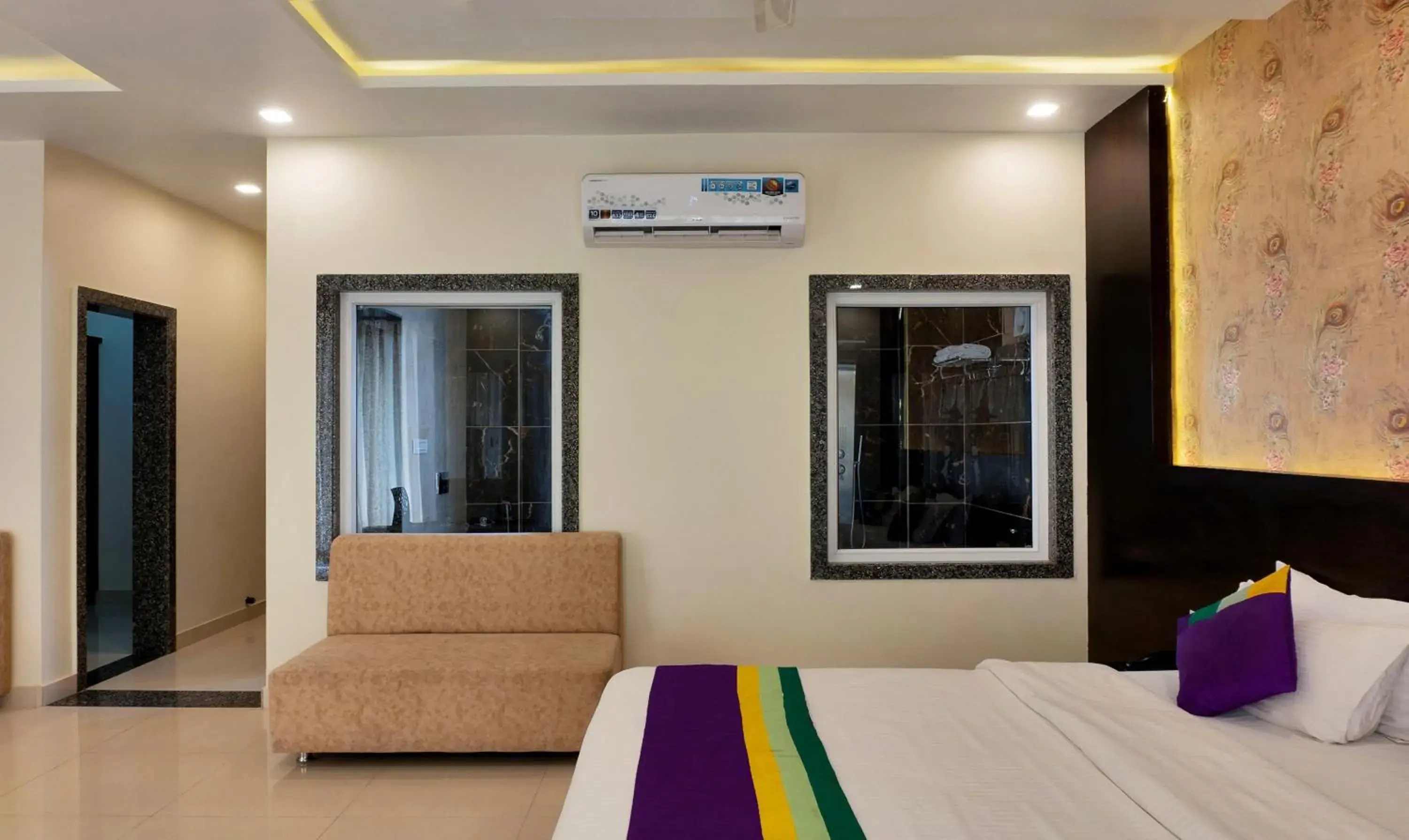 Bedroom, Bed in Treebo Premium Royal Amar With Mountain View and Swimming Pool Bedroom, Bed in Treebo Premium Royal Amar With Mountain View and Swimming Pool