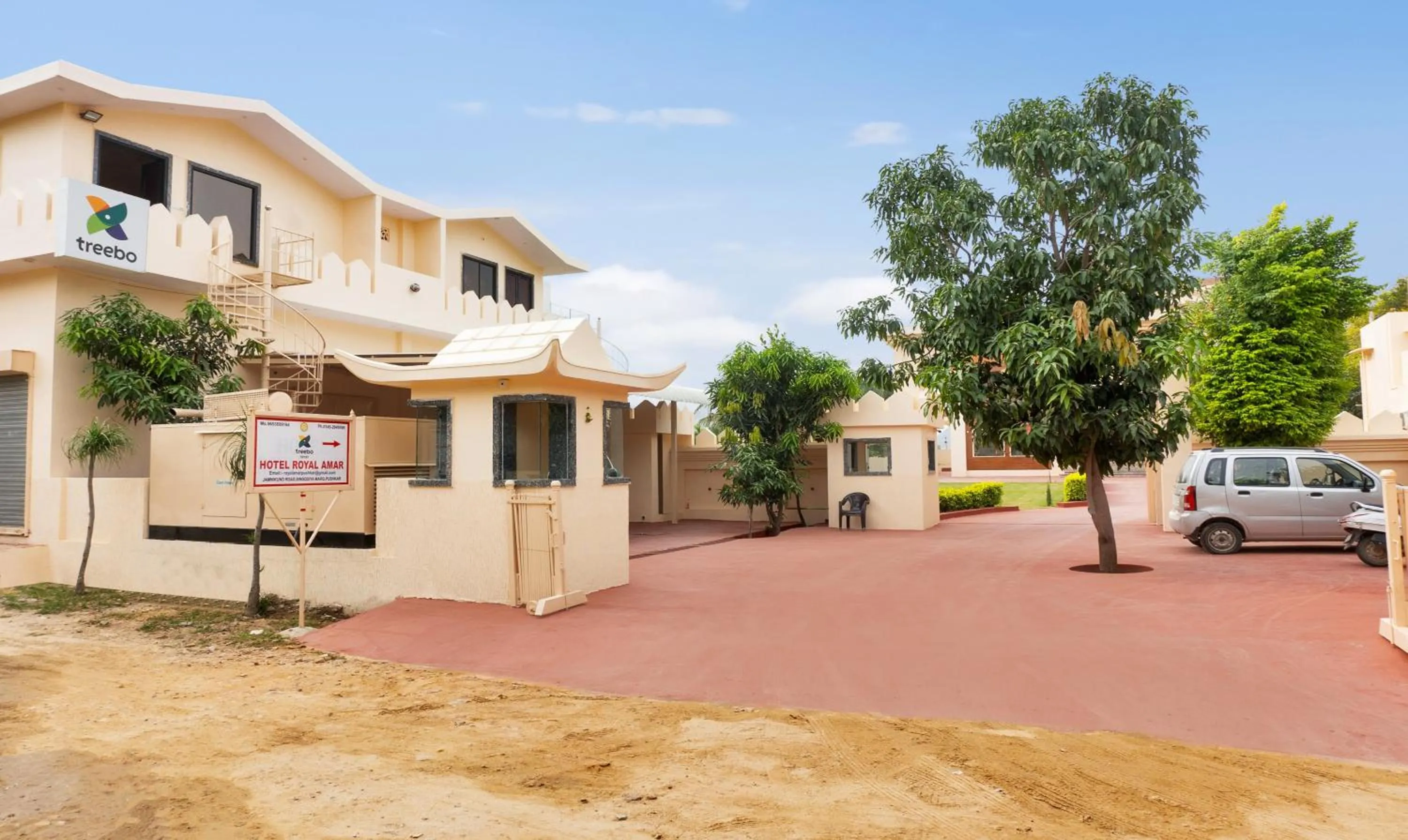 Parking in Treebo Premium Royal Amar With Mountain View and Swimming Pool