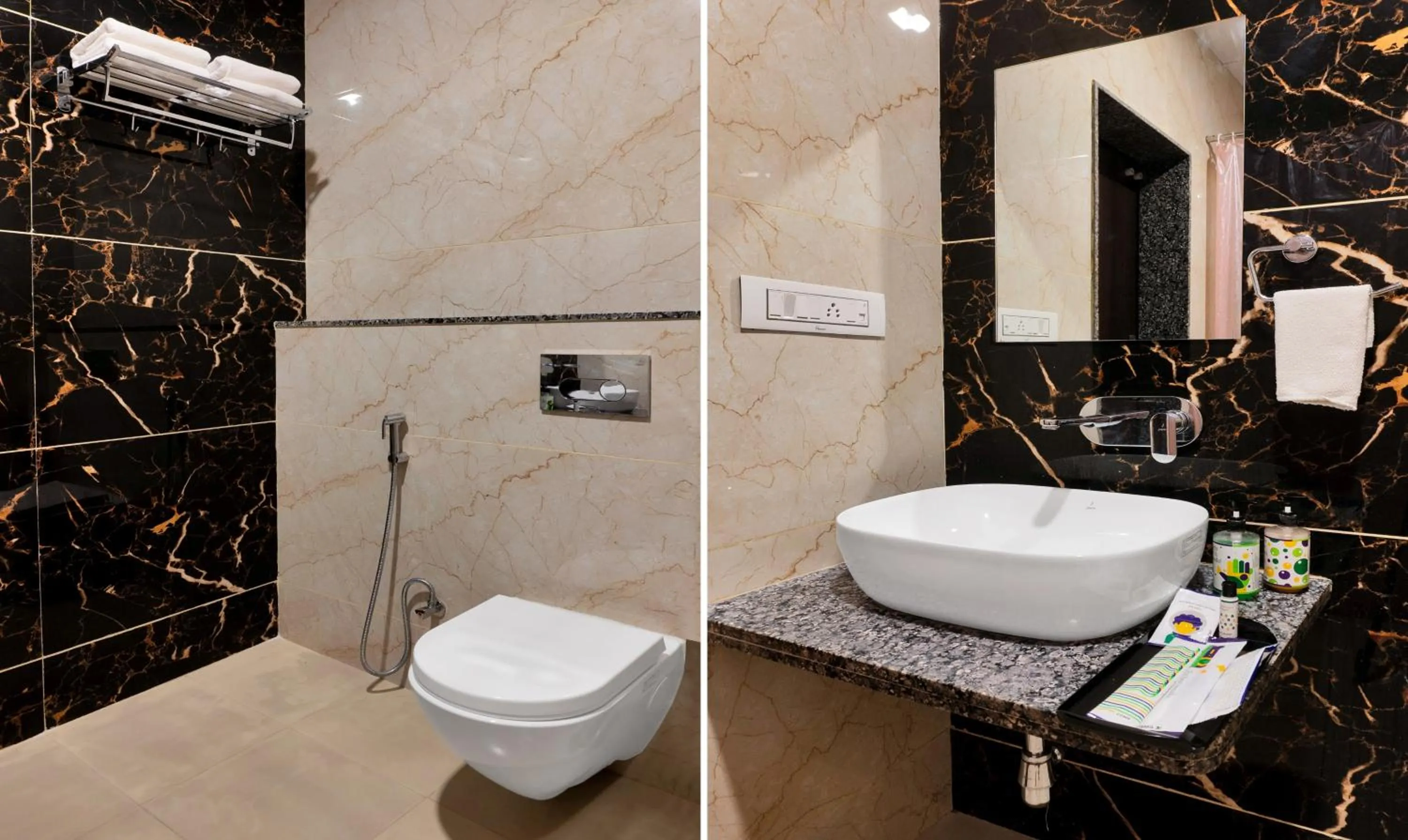 Bathroom in Treebo Premium Royal Amar With Mountain View and Swimming Pool