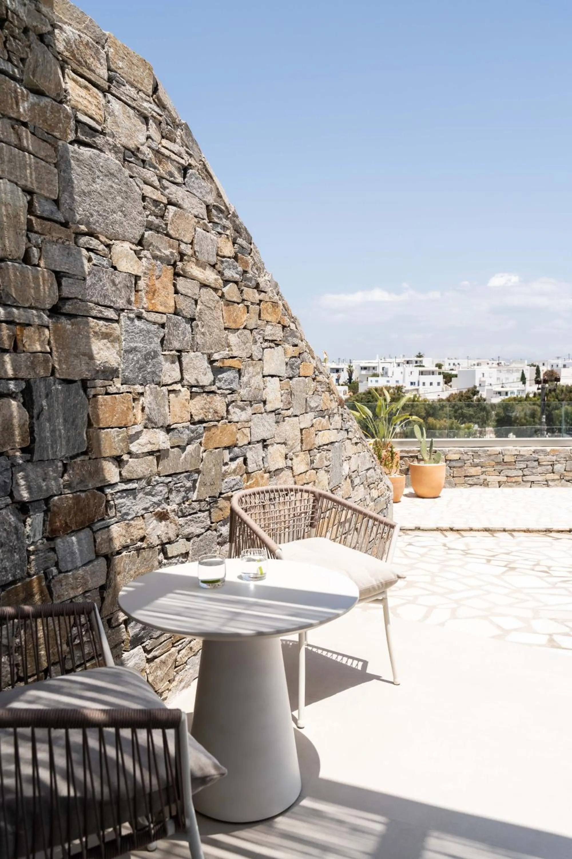 Patio in Aura Suites Paros