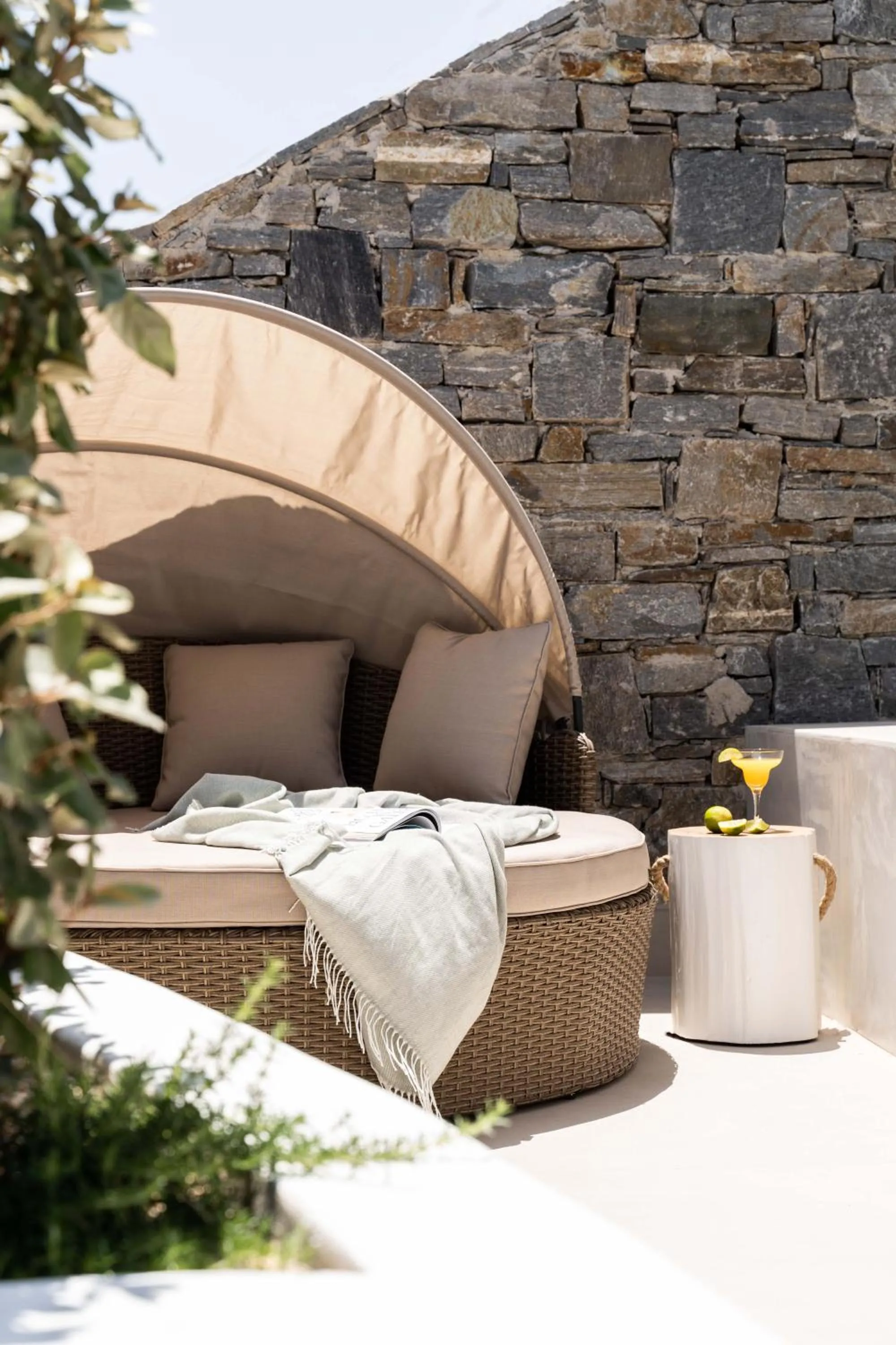 Patio in Aura Suites Paros