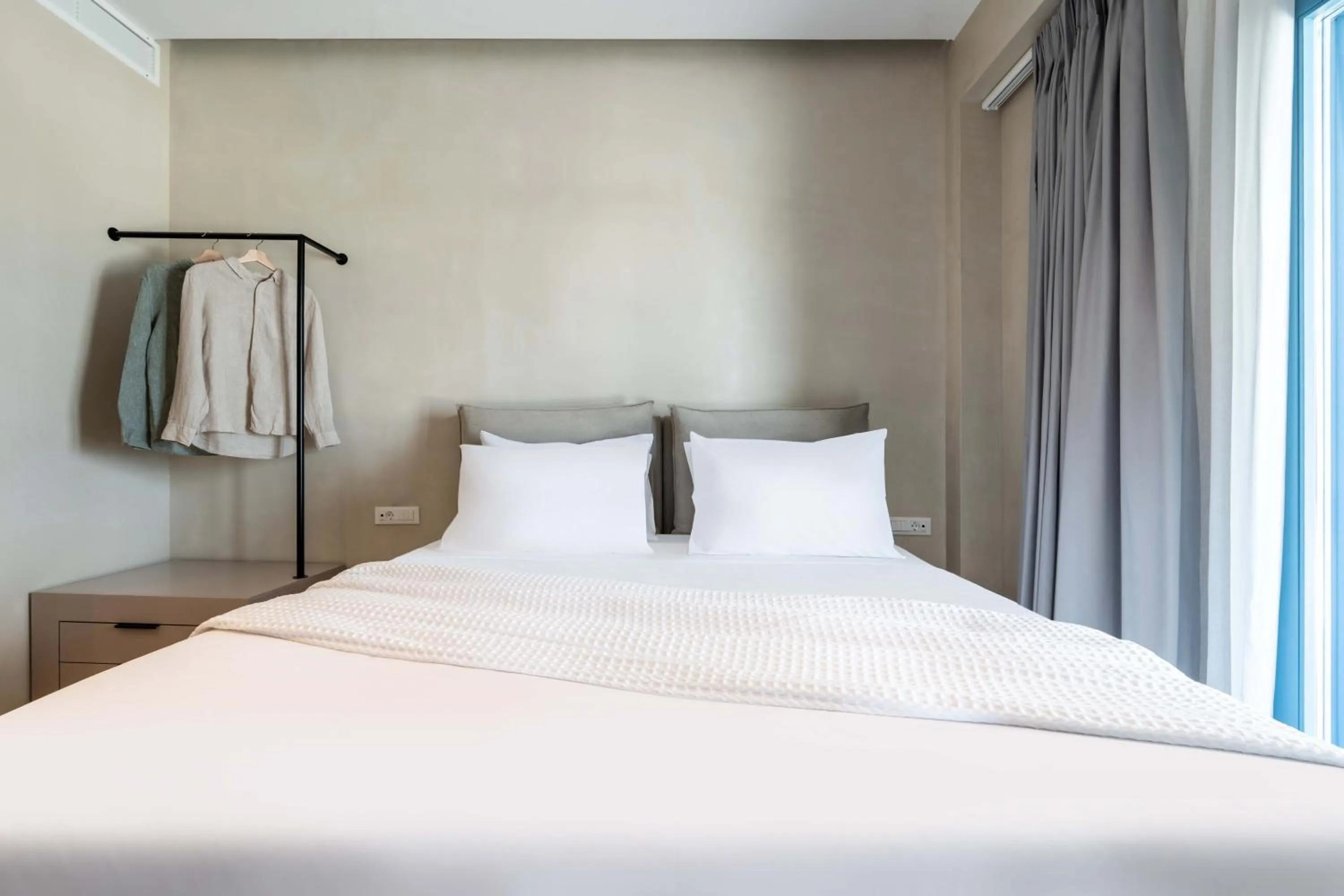 Bed in Aura Suites Paros