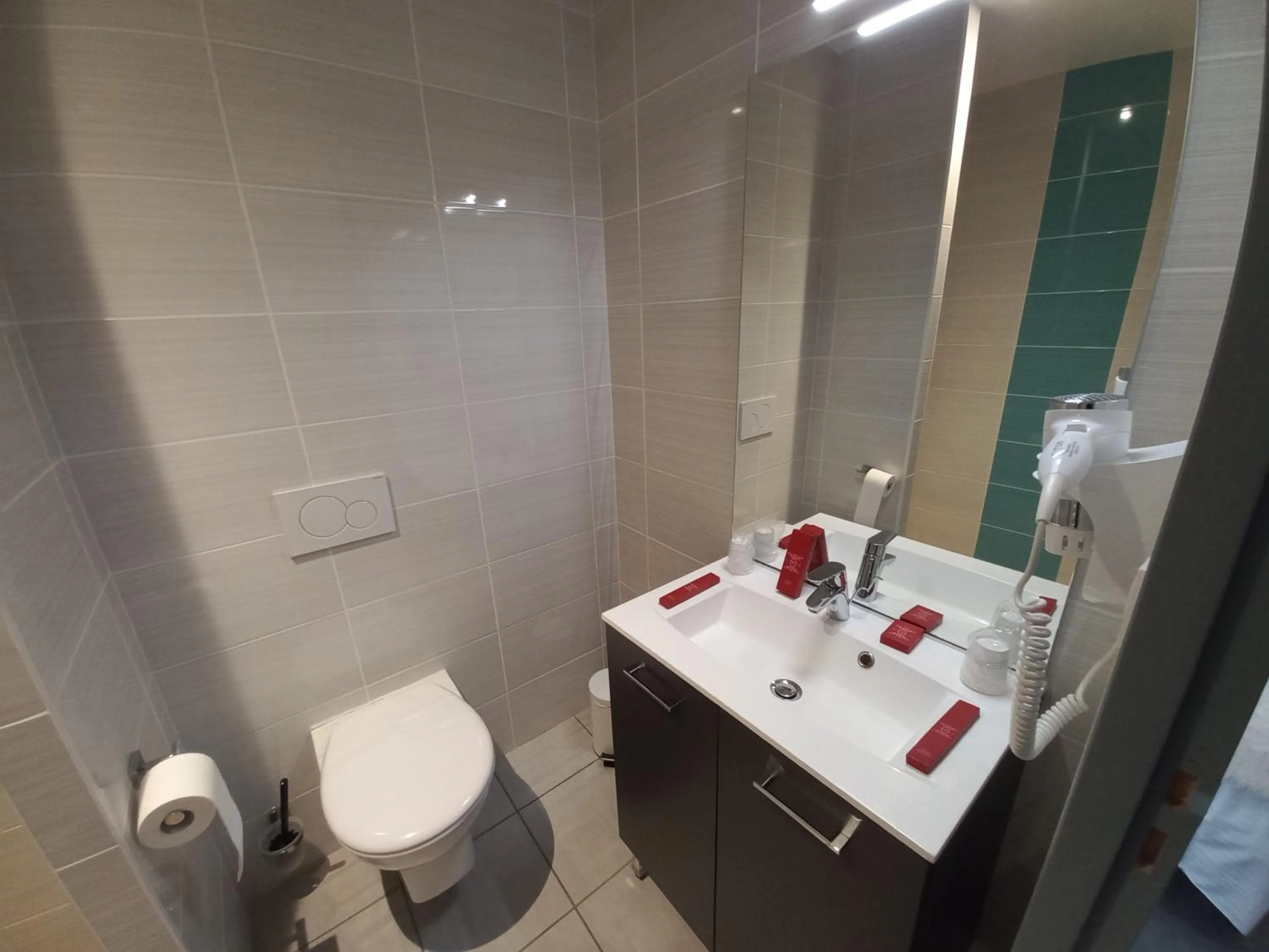 Toilet in SARL DU PARC Hôtel Les Tremplins