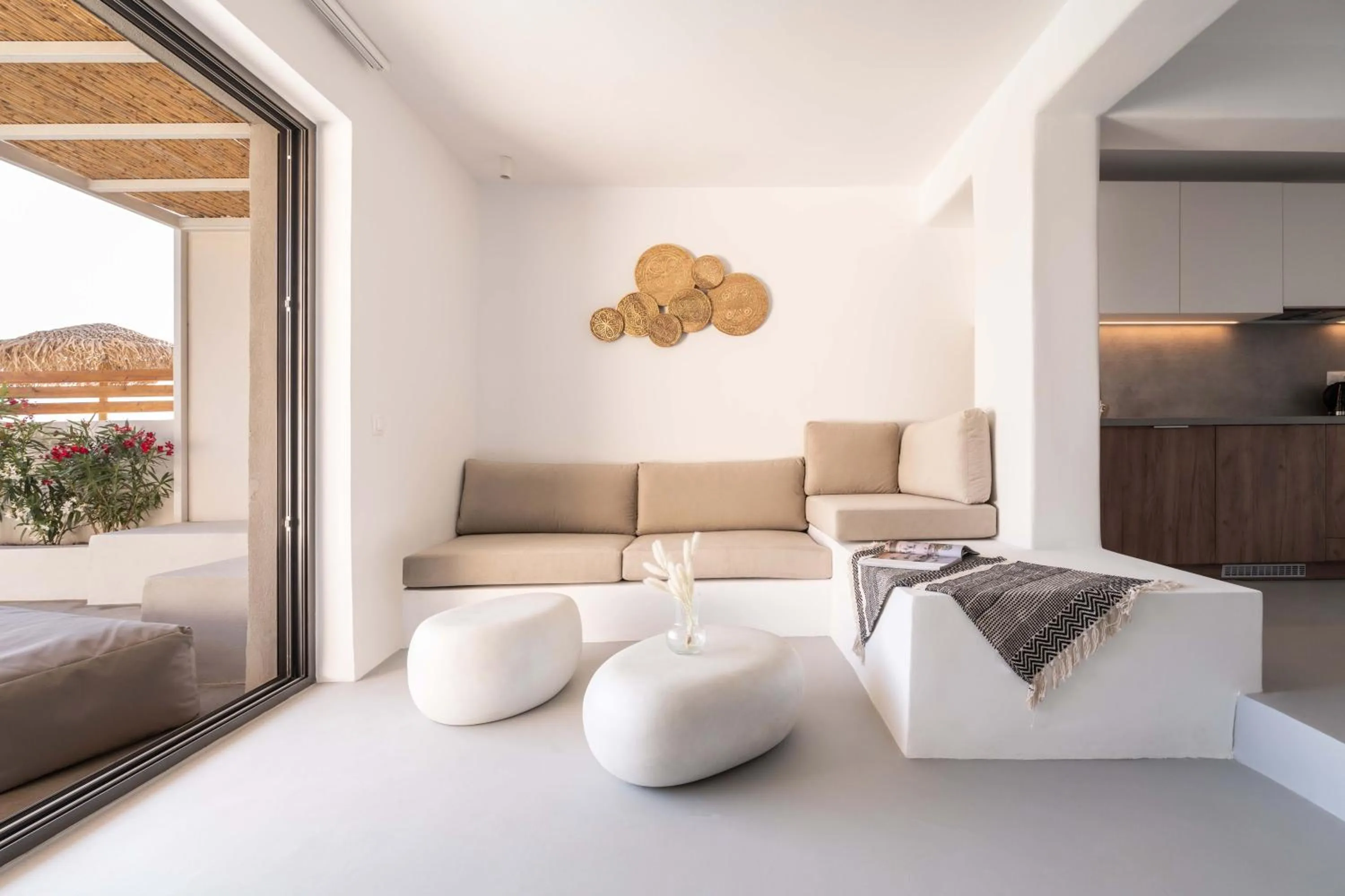 Living room in Aura Villas Tinos