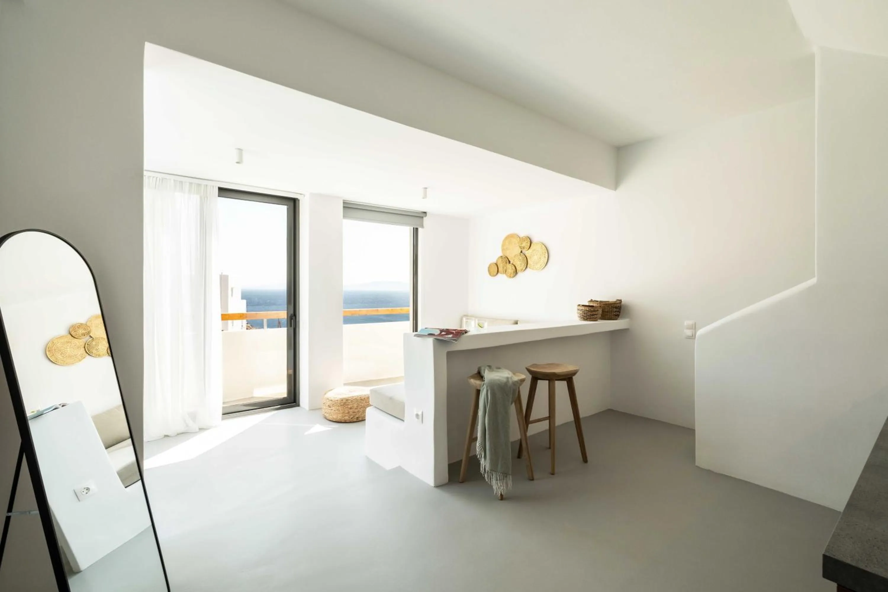 Living room in Aura Villas Tinos