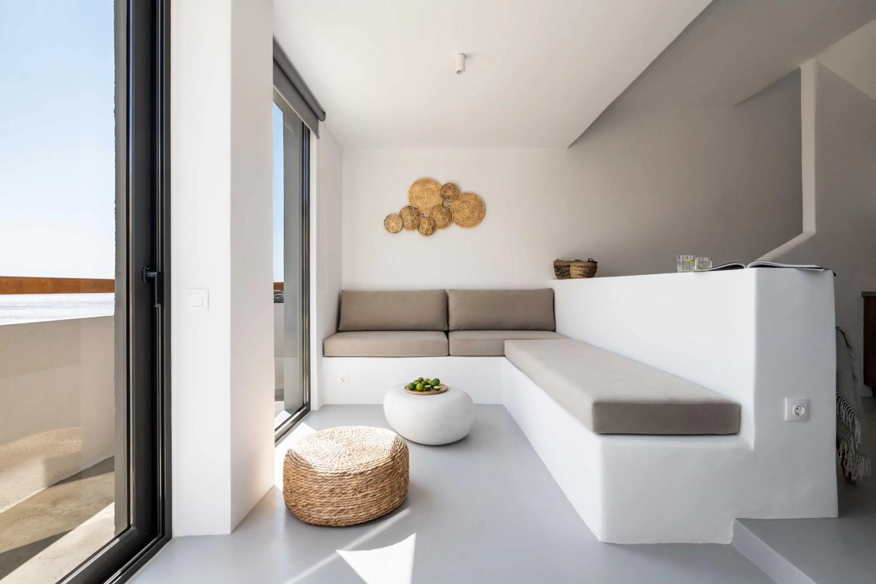 Living room in Aura Villas Tinos