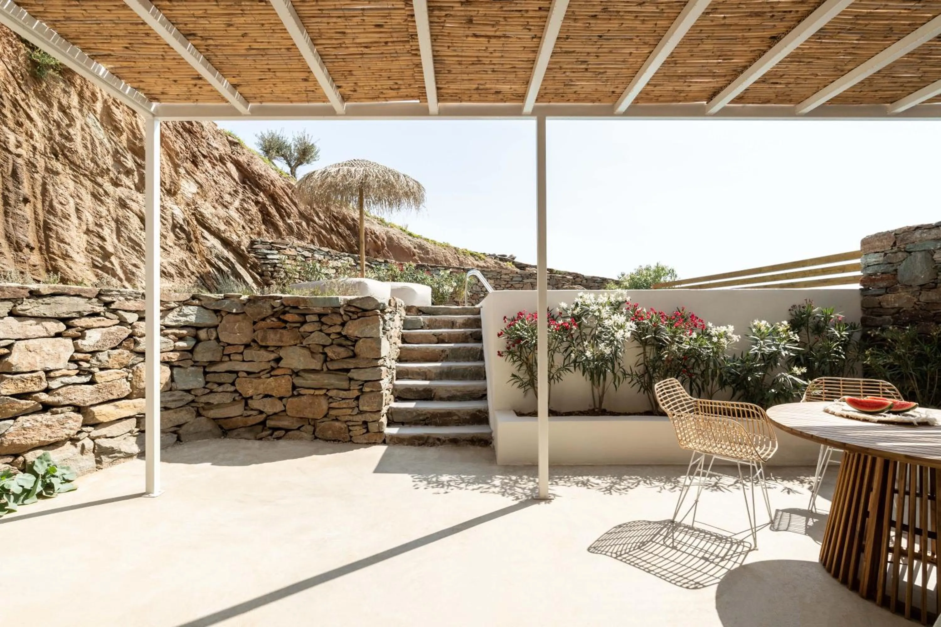 Patio in Aura Villas Tinos