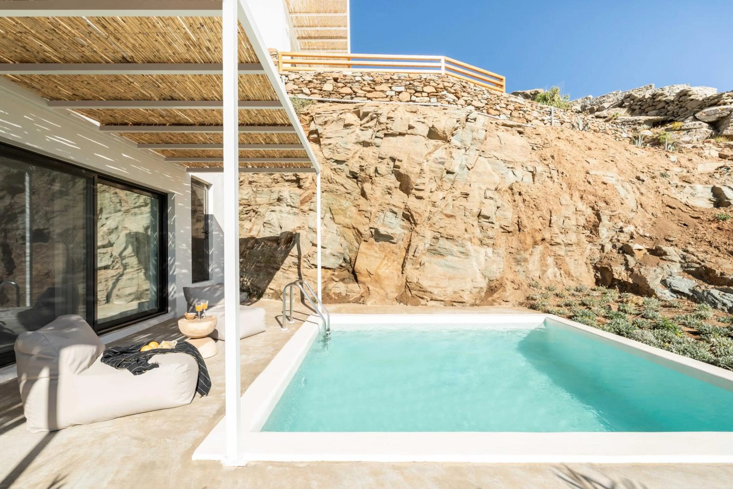 Swimming pool in Aura Villas Tinos