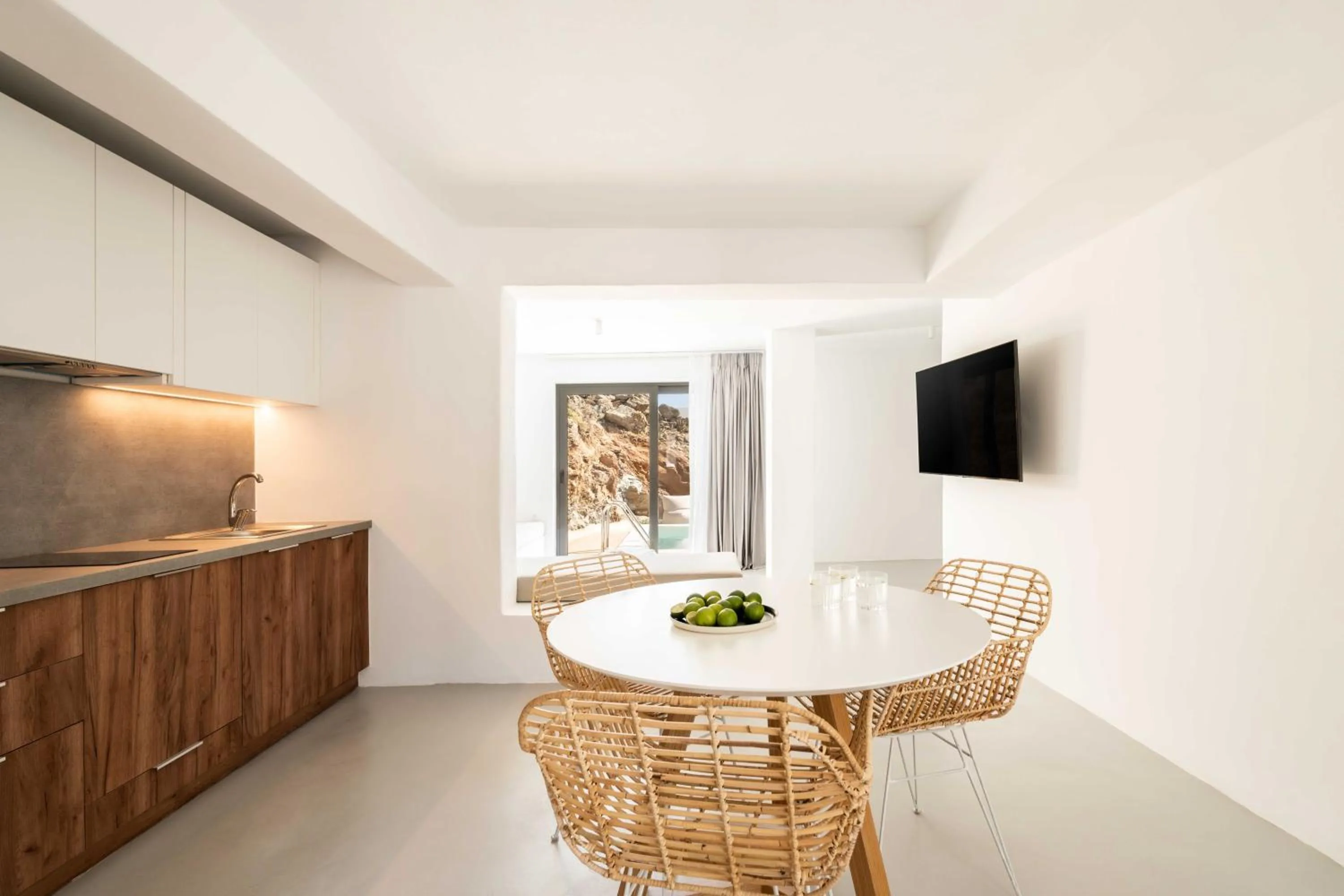 Living room in Aura Villas Tinos