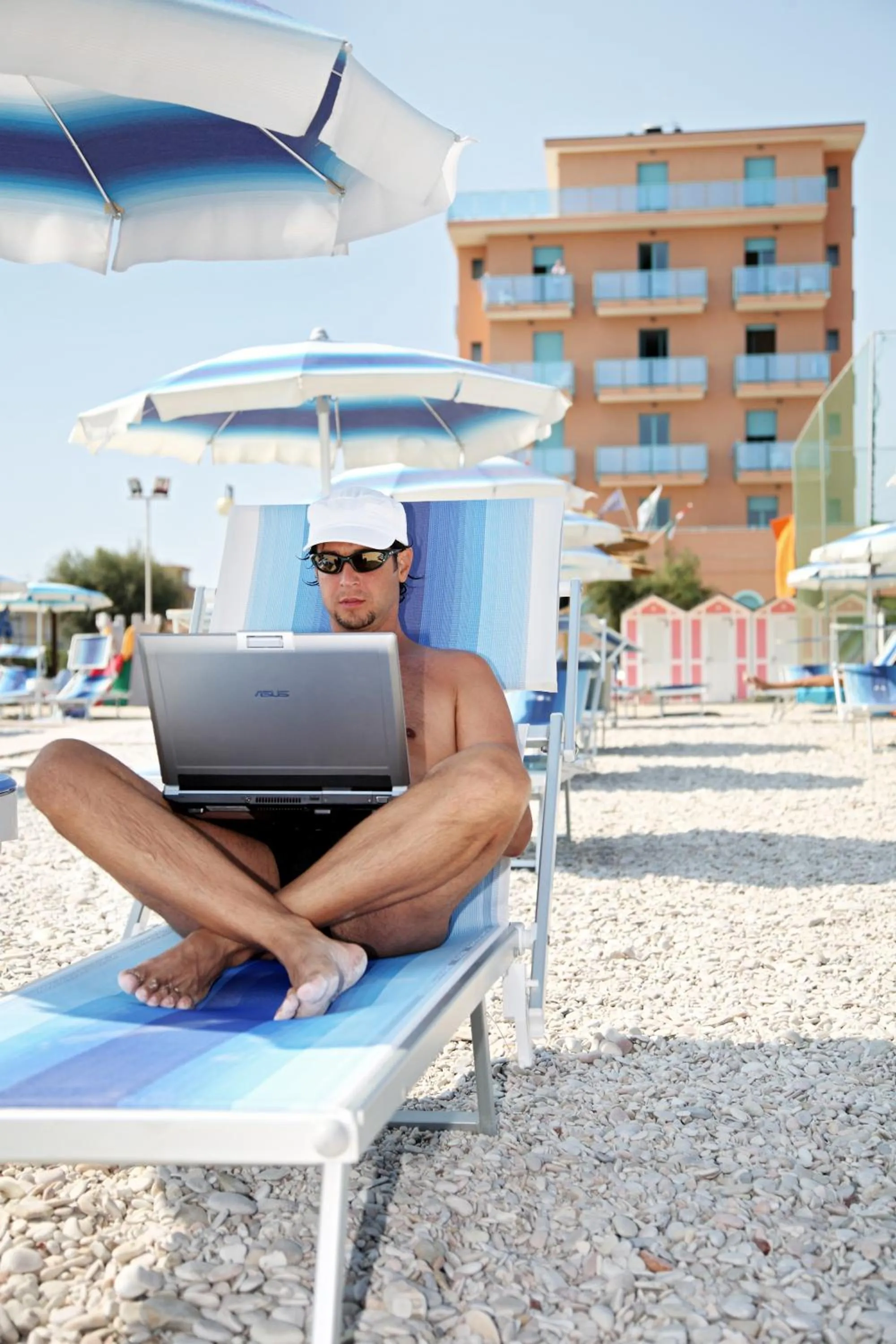 Beach in Abbazia Club Hotel Marotta