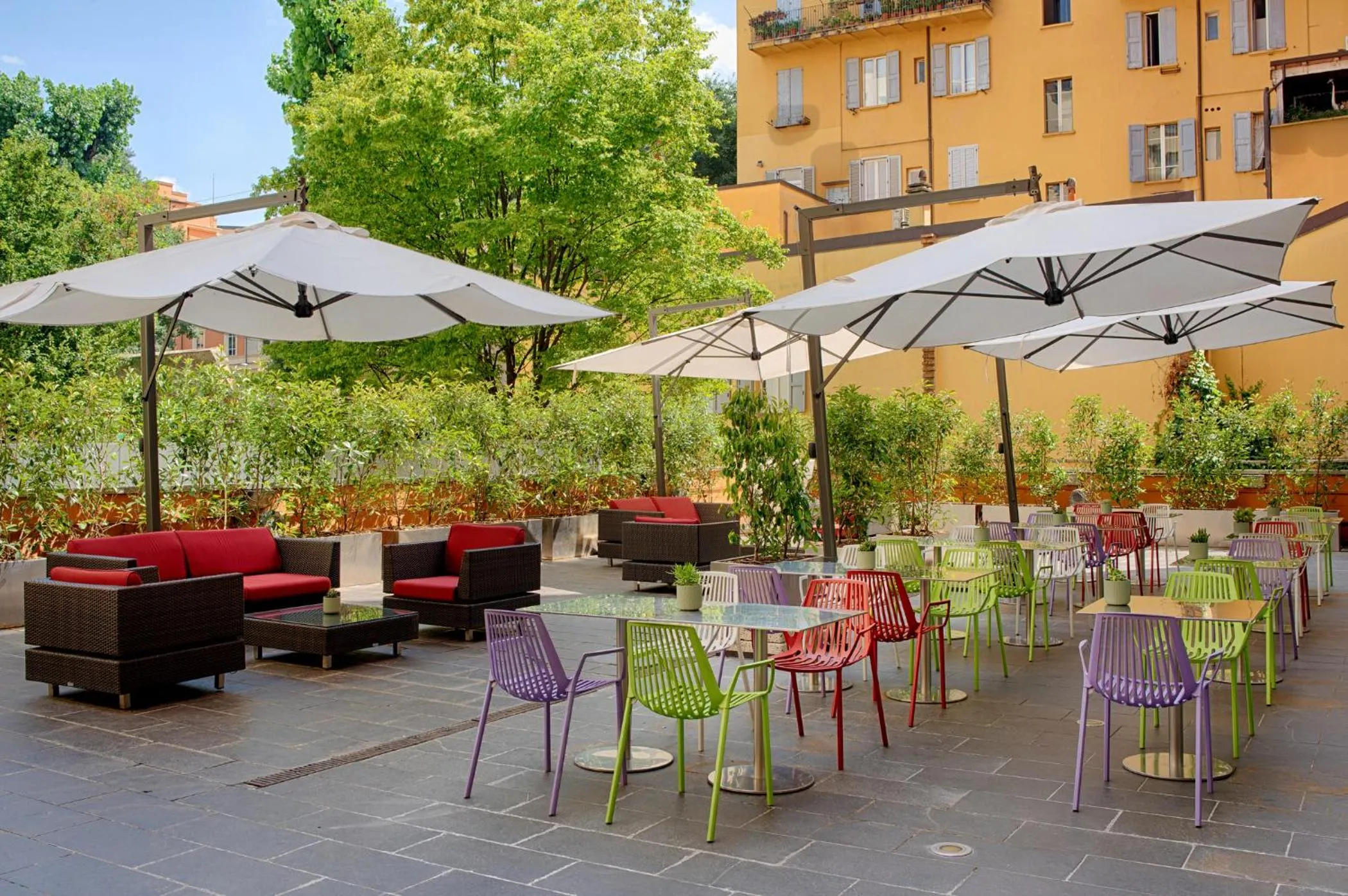 Balcony/Terrace in UNA Hotels Bologna Centro