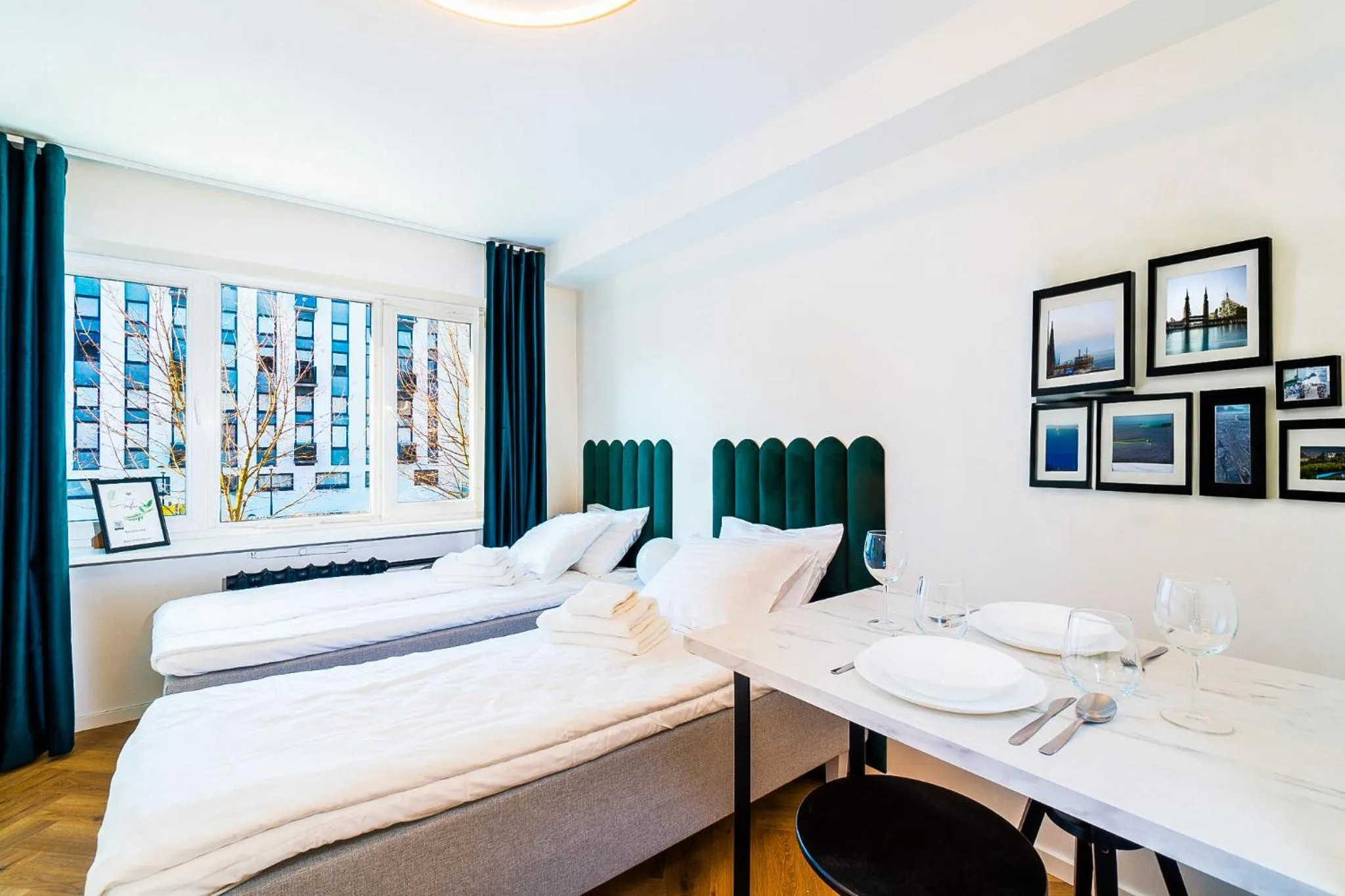 Bedroom, Bed in Tallinn Airport Studios by Revalhome