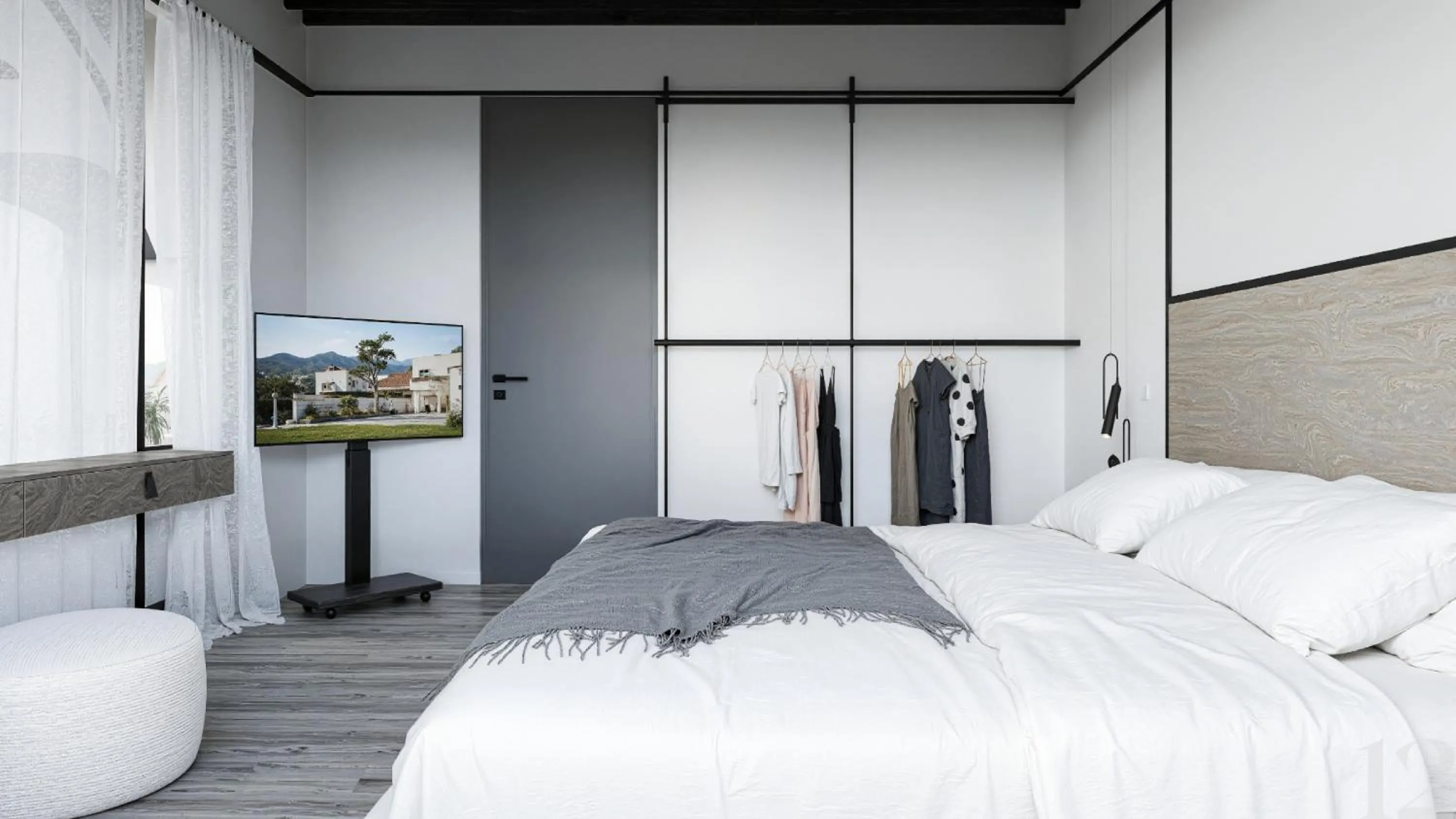 Bedroom, Bed in Veneto Sea View Apartments