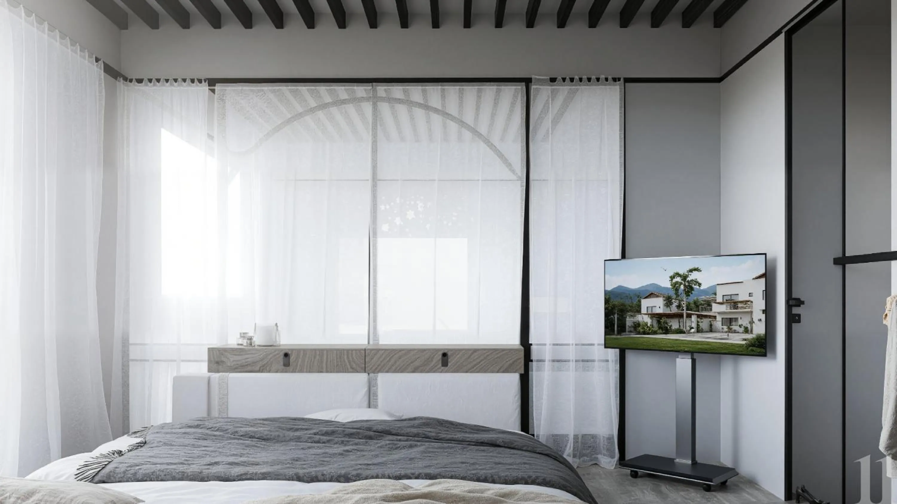 Bedroom, Bed in Veneto Sea View Apartments
